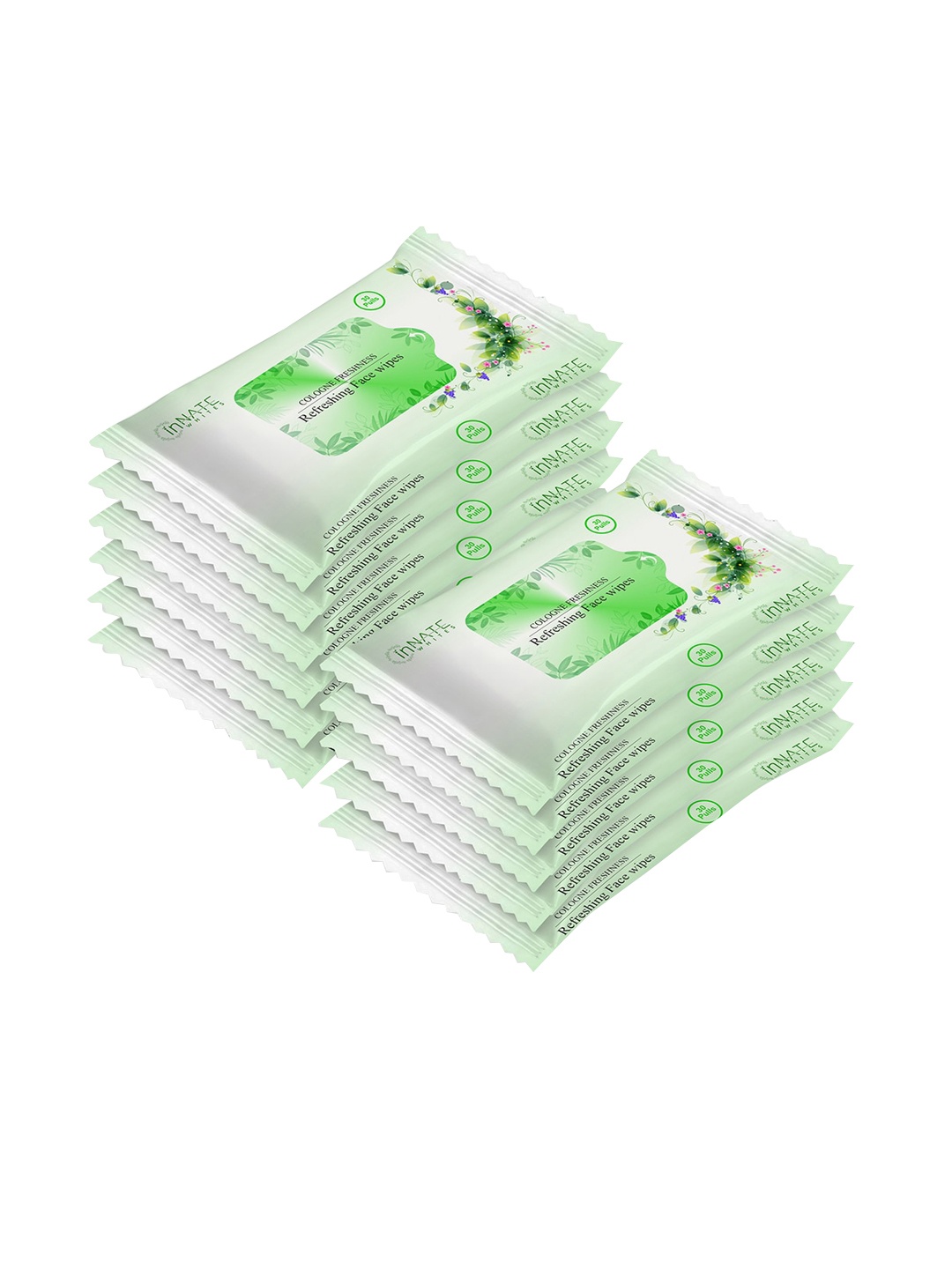 InnateWhites Set of 11 Gentle Refreshing Face Wipes with Cologne Freshness - 30 Pulls Each, White
InnateWhites Set of 11 Gentle Refreshing Face Wipes with Cologne Freshness - 30 Pulls Each, White