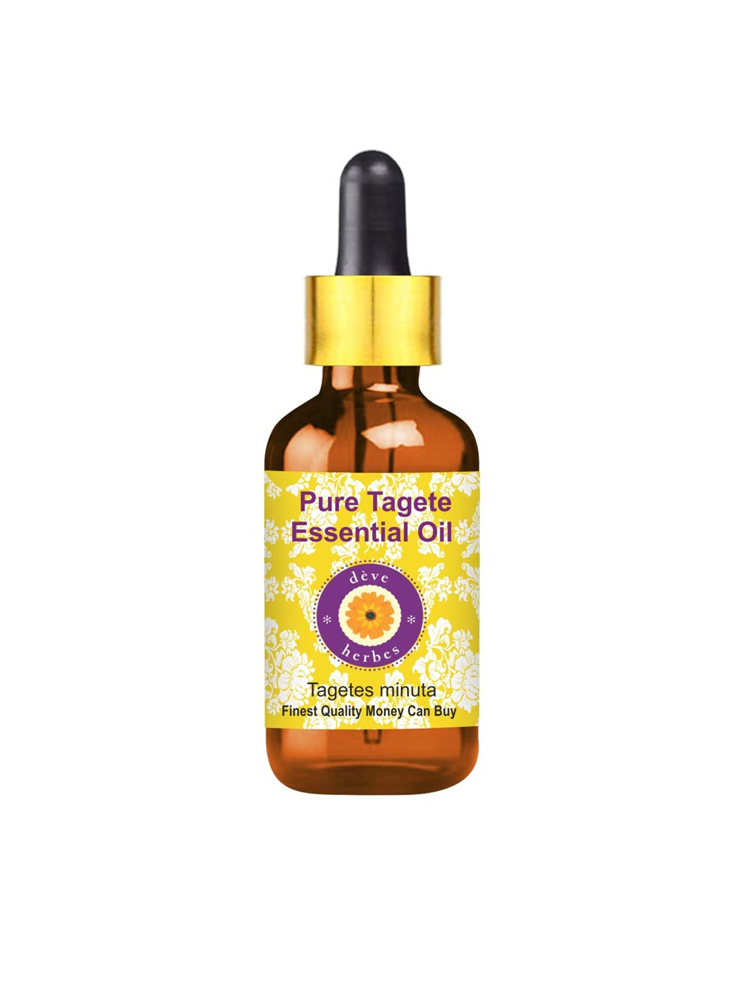 Deve Herbes Pure Tagete Steam Distilled Essential Oil with Glass Dropper - 15 ml, Yellow
Deve Herbes Pure Tagete Steam Distilled Essential Oil with Glass Dropper - 15 ml, Yellow