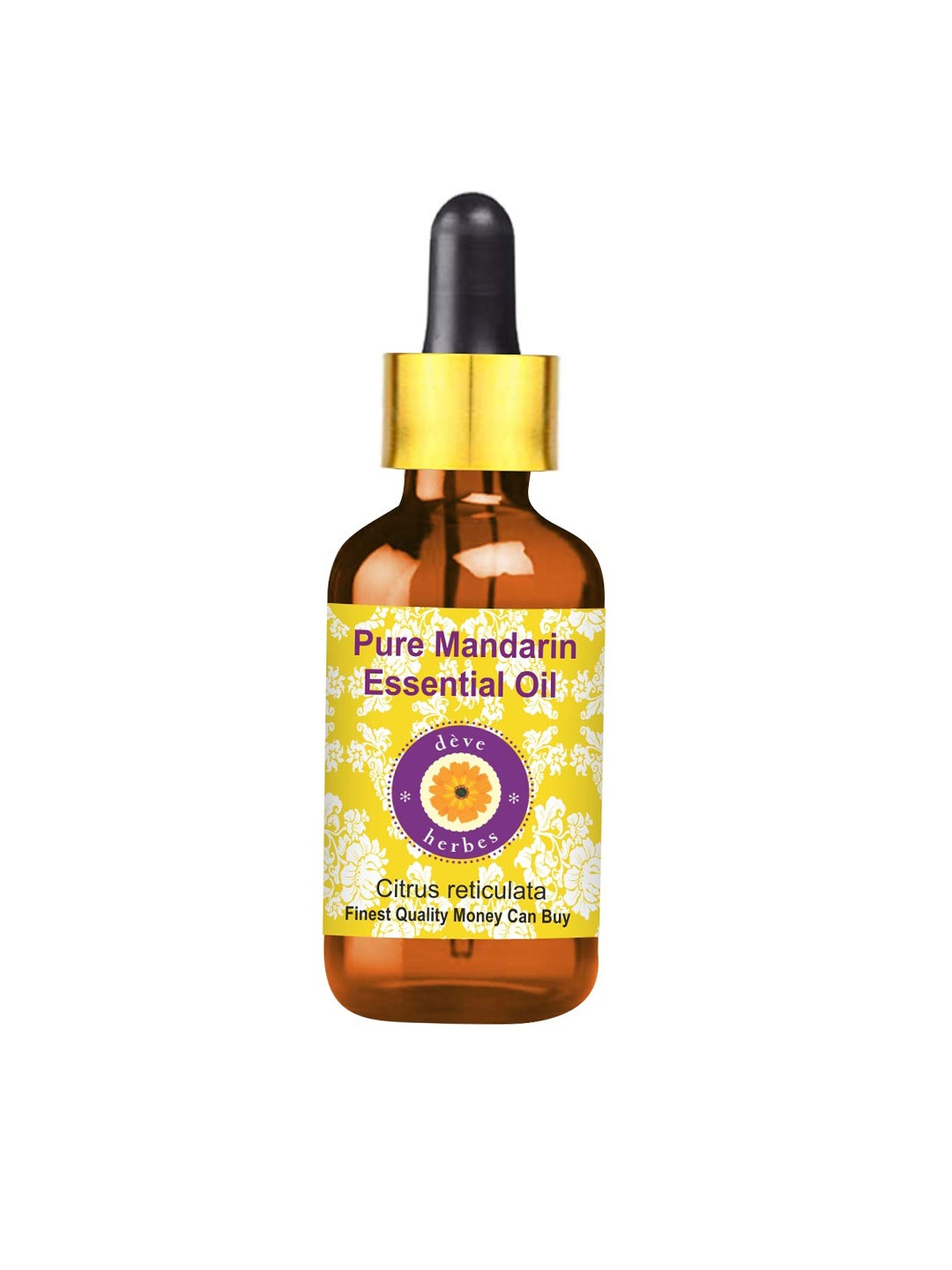 Deve Herbes Pure Mandarin Steam Distilled Essential Oil with Glass Dropper - 100 ml, Yellow
Deve Herbes Pure Mandarin Steam Distilled Essential Oil with Glass Dropper - 100 ml, Yellow