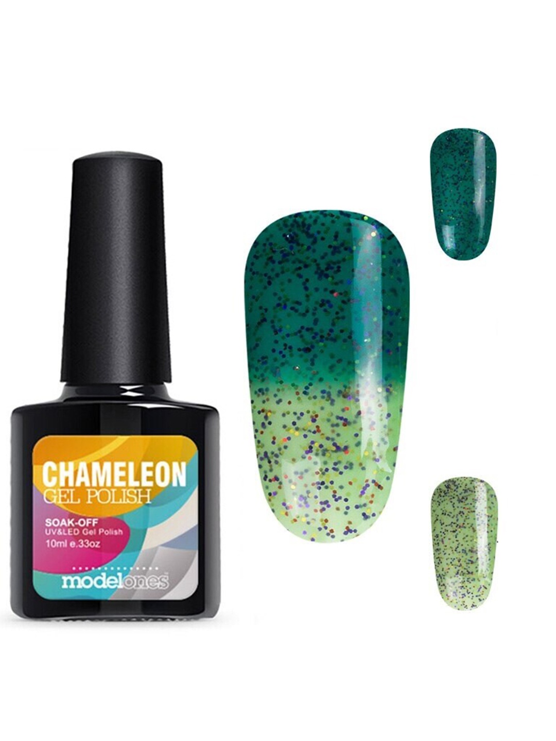 Modelones Soak-off UV LED Temperature Change Chameleon Gel Nail Polish - Shade 5777, Green
Modelones Soak-off UV LED Temperature Change Chameleon Gel Nail Polish - Shade 5777, Green
