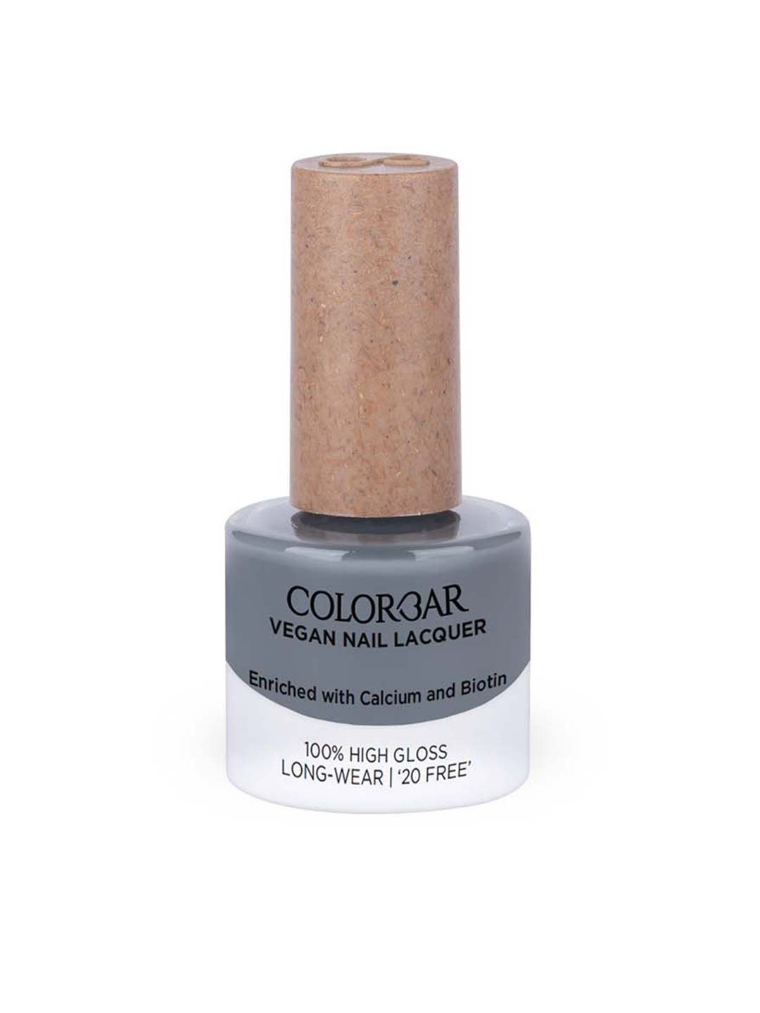 Colorbar Vegan High Gloss Long-Wear Nail Lacquer with Calcium & Biotin - Blind Folded, Grey
Colorbar Vegan High Gloss Long-Wear Nail Lacquer with Calcium & Biotin - Blind Folded, Grey