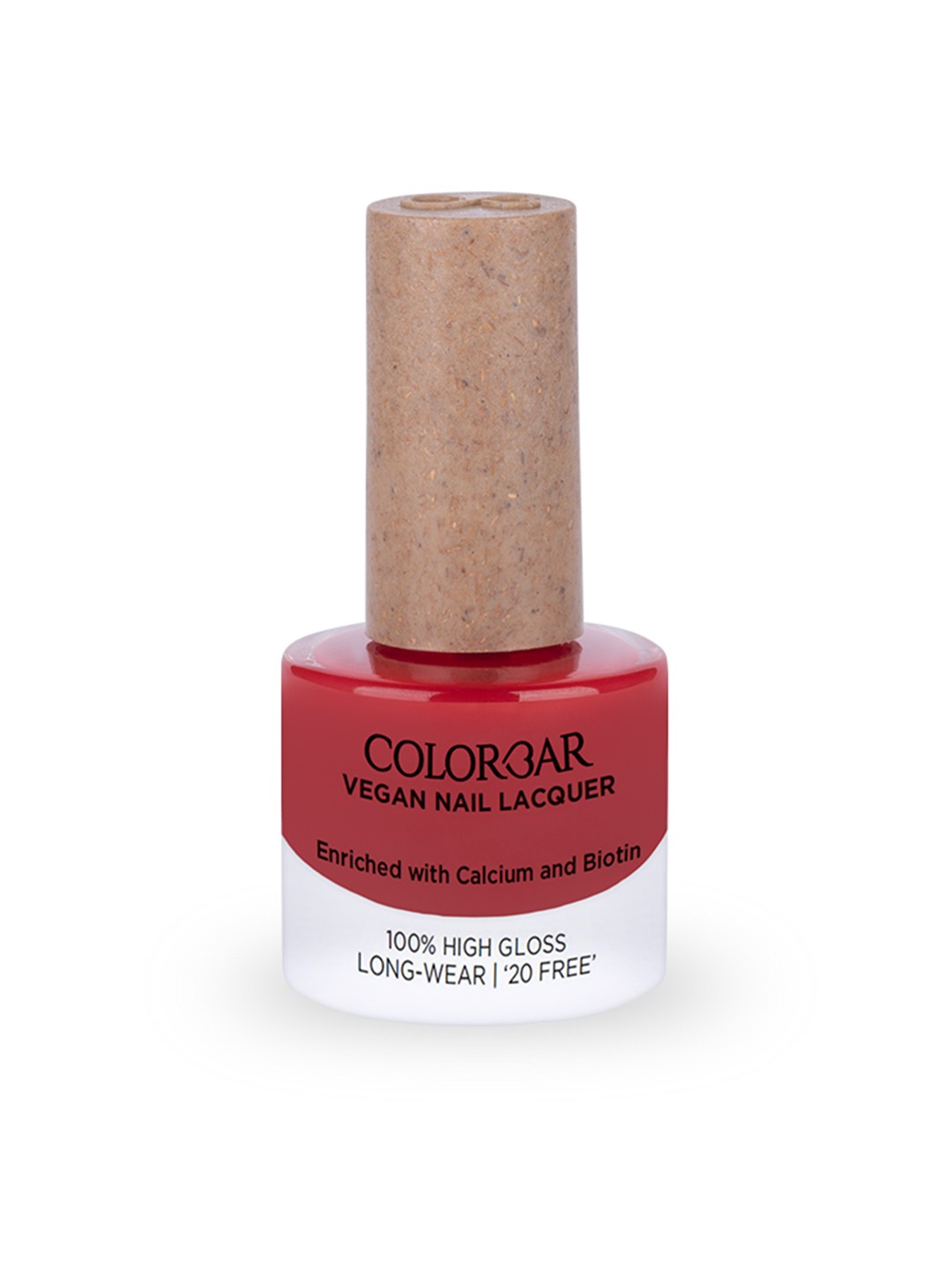 Colorbar 100% High Gloss Long Wear Vegan Nail Lacquer with Calcium & Biotin 8 ml - Old Wine 010, Red
Colorbar 100% High Gloss Long Wear Vegan Nail Lacquer with Calcium & Biotin 8 ml - Old Wine 010, Red