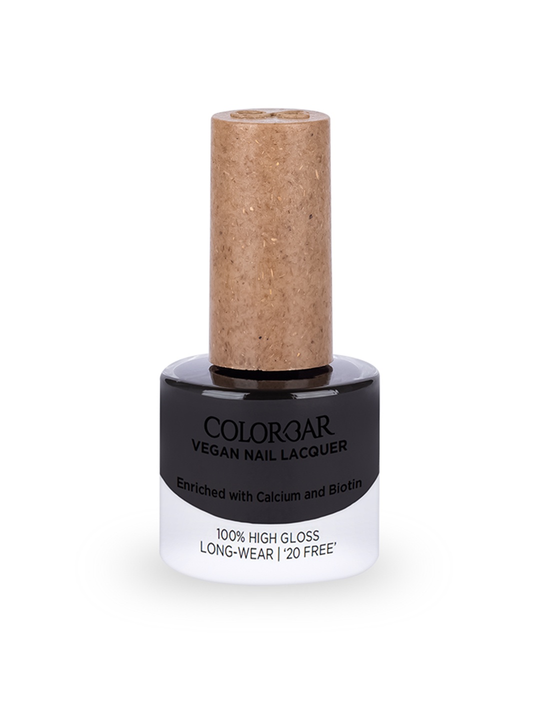 Colorbar 100% High Gloss Long Wear Vegan Nail Lacquer with Calcium & Biotin 8 ml - Sleeping Beauty 244, Black
Colorbar 100% High Gloss Long Wear Vegan Nail Lacquer with Calcium & Biotin 8 ml - Sleeping Beauty 244, Black