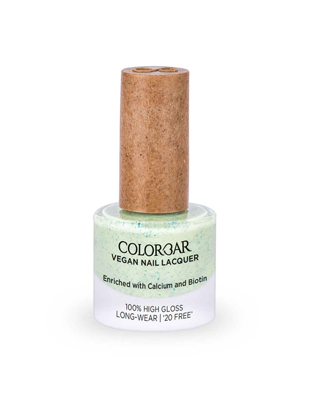 Colorbar 100% High Gloss Long Wear Vegan Nail Lacquer with Calcium & Biotin 8 ml - Glitzy 293, Green
Colorbar 100% High Gloss Long Wear Vegan Nail Lacquer with Calcium & Biotin 8 ml - Glitzy 293, Green