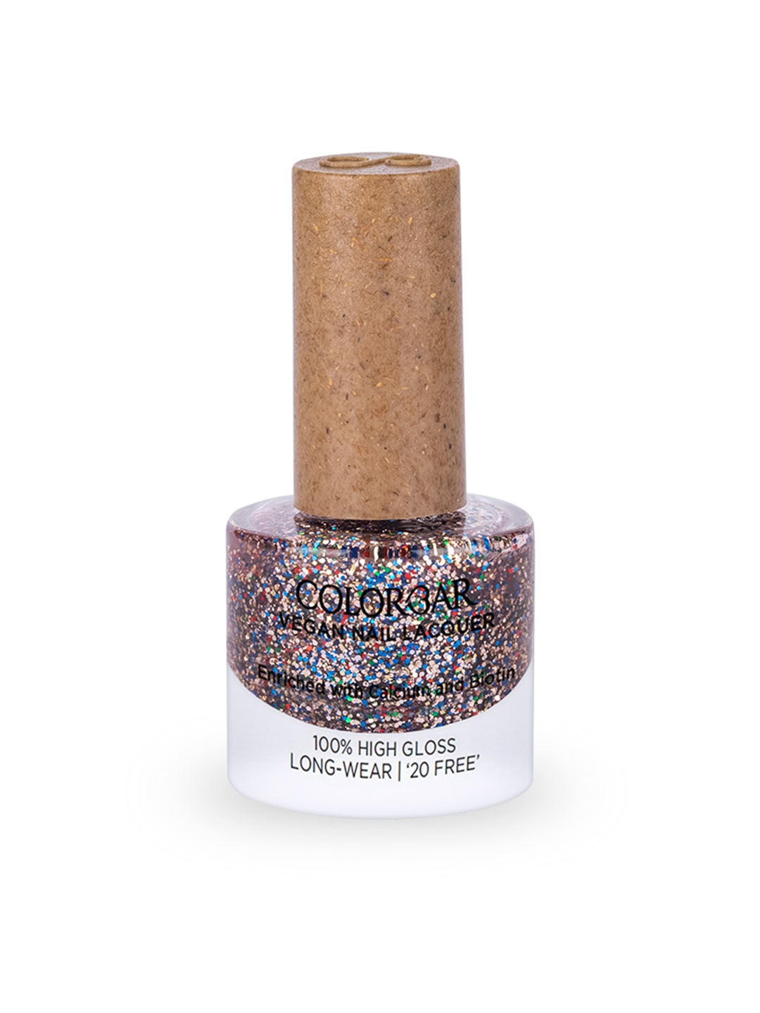 Colorbar 100% High Gloss Long Wear Vegan Nail Lacquer with Calcium & Biotin 8 ml - Confetti 286, Multi
Colorbar 100% High Gloss Long Wear Vegan Nail Lacquer with Calcium & Biotin 8 ml - Confetti 286, Multi