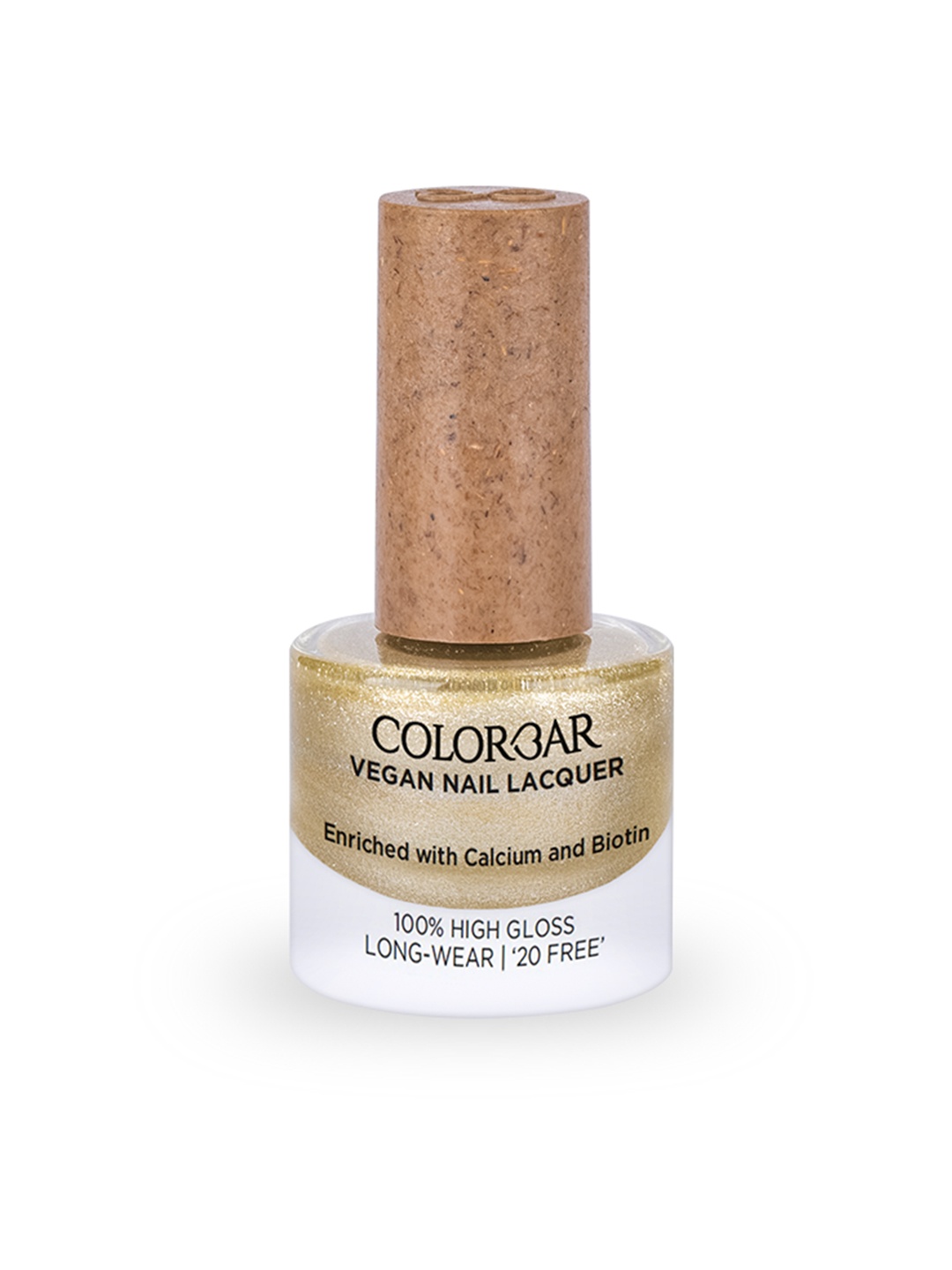 Colorbar 100% High Gloss Long Wear Vegan Nail Lacquer with Calcium & Biotin 8 ml - Harmony 294, Gold
Colorbar 100% High Gloss Long Wear Vegan Nail Lacquer with Calcium & Biotin 8 ml - Harmony 294, Gold