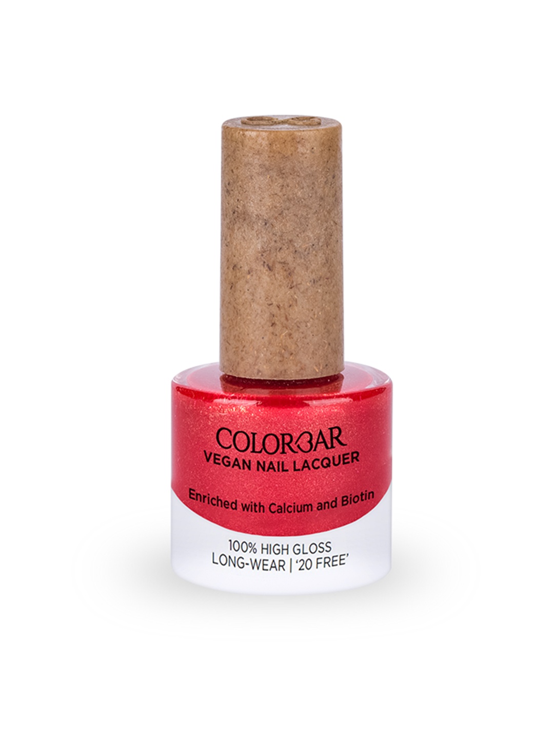 Colorbar 100% High Gloss Long Wear Vegan Nail Lacquer with Calcium & Biotin 8 ml - Fancy 291, Red
Colorbar 100% High Gloss Long Wear Vegan Nail Lacquer with Calcium & Biotin 8 ml - Fancy 291, Red