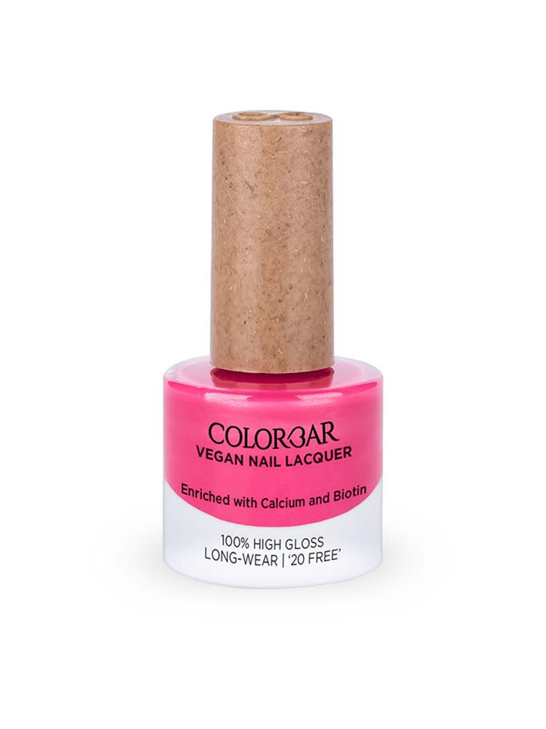Colorbar 100% High Gloss Long Wear Vegan Nail Lacquer with Calcium & Biotin 8 ml - Ballet 031, Pink
Colorbar 100% High Gloss Long Wear Vegan Nail Lacquer with Calcium & Biotin 8 ml - Ballet 031, Pink