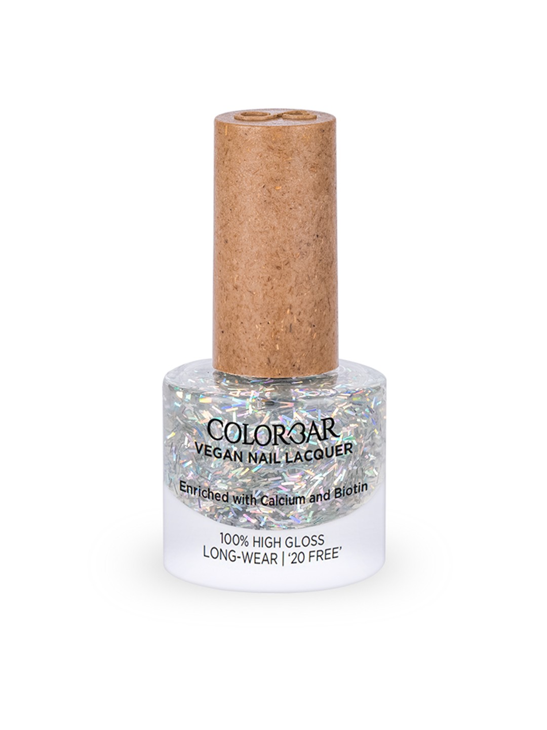 Colorbar 100% High Gloss Long Wear Vegan Nail Lacquer with Calcium & Biotin 8 ml - Solitaire 284, Silver
Colorbar 100% High Gloss Long Wear Vegan Nail Lacquer with Calcium & Biotin 8 ml - Solitaire 284, Silver