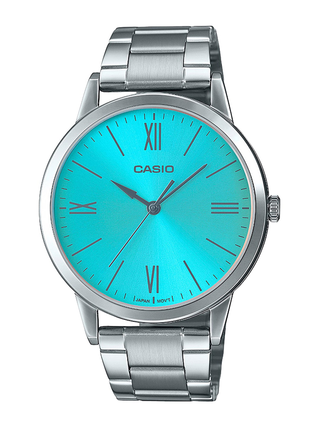 CASIO Men Blue Dial & Silver Stainless Steel Bracelet Style Straps Analogue Watch A2009
CASIO Men Blue Dial & Silver Stainless Steel Bracelet Style Straps Analogue Watch A2009
