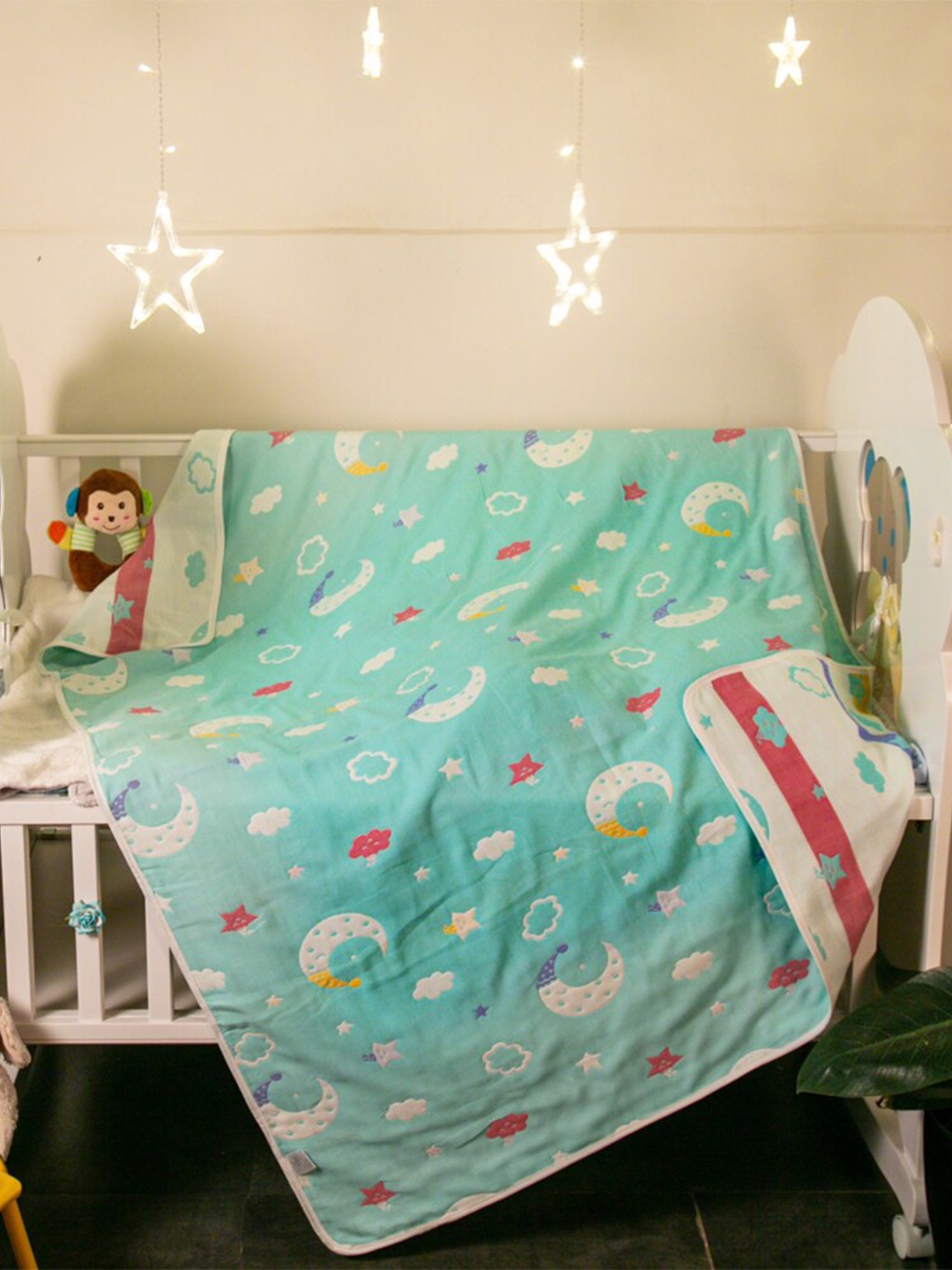 Baby Moo Kids Turquoise Blue & White 210 GSM Single Cartoon Heavy Winter Cotton Blanket
Baby Moo Kids Turquoise Blue & White 210 GSM Single Cartoon Heavy Winter Cotton Blanket