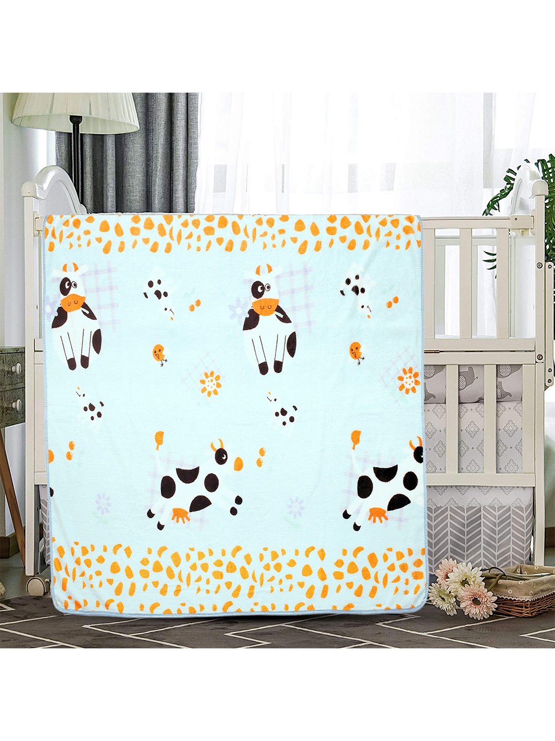Baby Moo Infants Blue & Orange Cartoon Characters Heavy Winter 210 GSM Single Bed Blanket
Baby Moo Infants Blue & Orange Cartoon Characters Heavy Winter 210 GSM Single Bed Blanket
