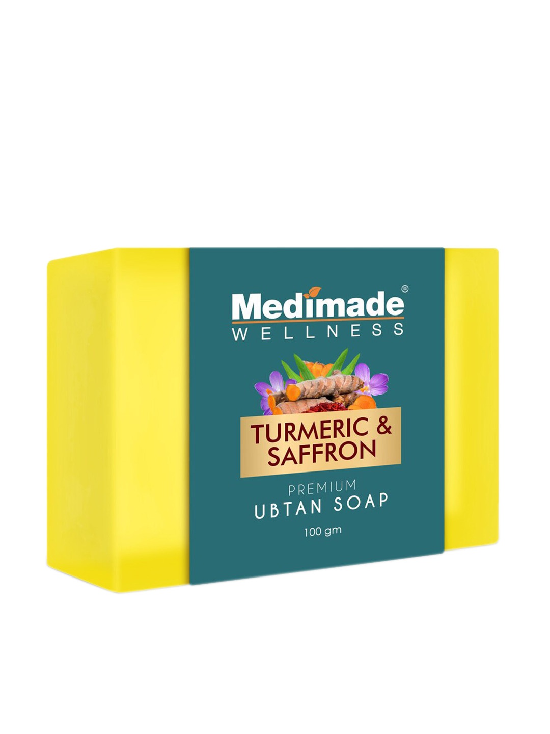 Medimade Anti Tan Ubtan Premium Handmade Bathing Soap with Turmeric & Saffron - 100g, Yellow
Medimade Anti Tan Ubtan Premium Handmade Bathing Soap with Turmeric & Saffron - 100g, Yellow