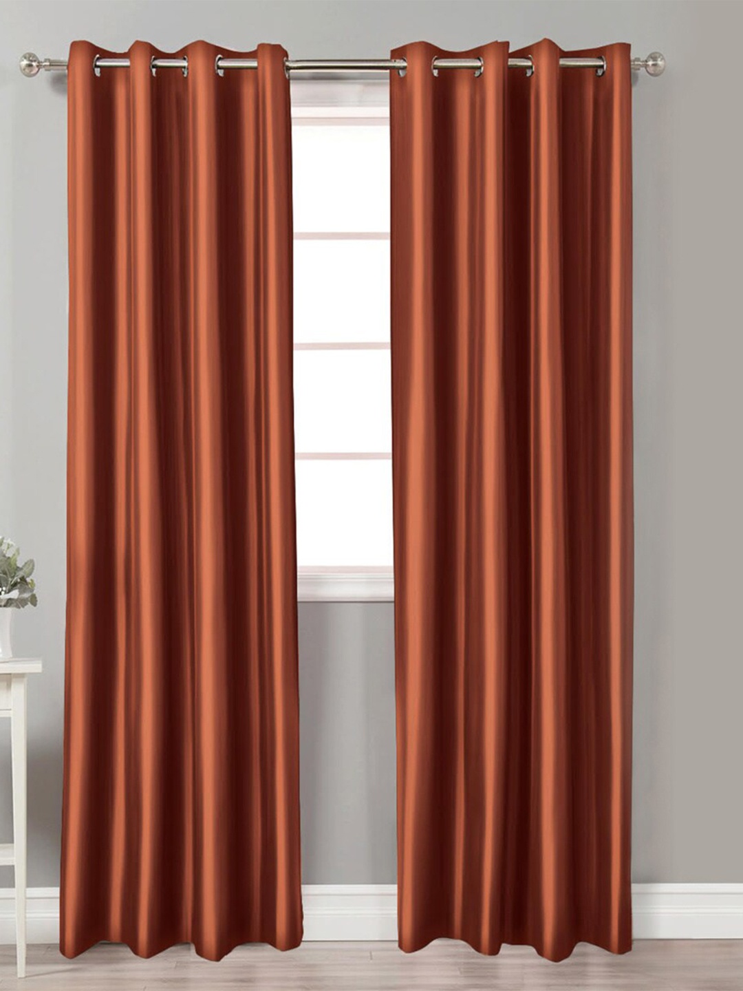 Home Centre Brown Set of 2 Door Curtain