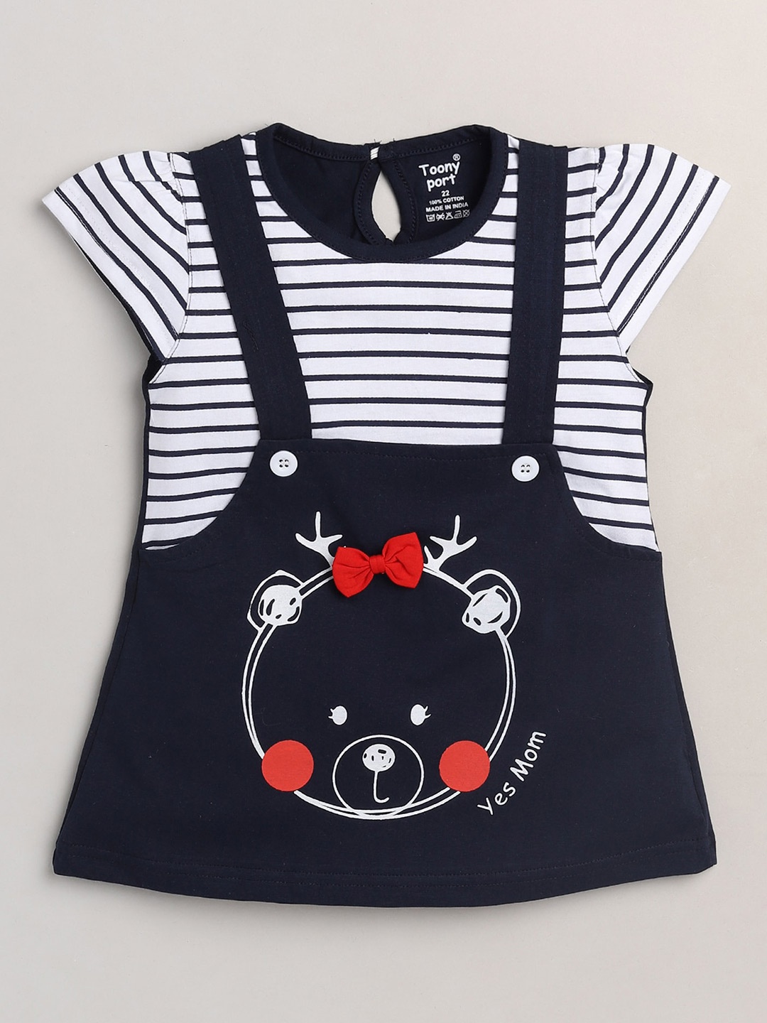 Toonyport Black Pinafore Mini Dress