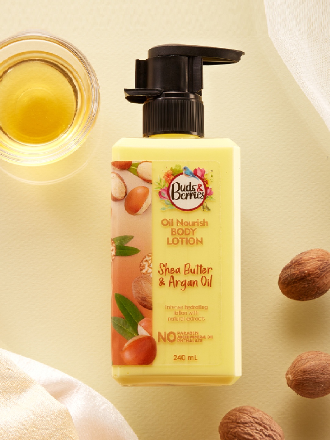 Buds & Berries Oil Nourish Shea Butter & Argan Oil Body Lotion for Moisturized Skin-240 ml, Cream
Buds & Berries Oil Nourish Shea Butter & Argan Oil Body Lotion for Moisturized Skin-240 ml, Cream