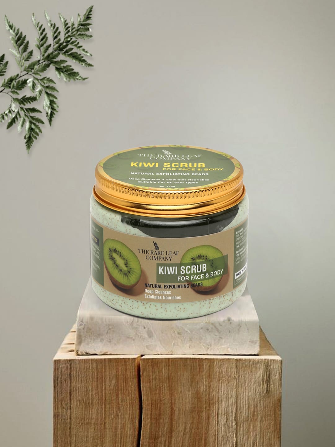 THE RARE LEAF COMPANY Natural Exfoliating Beads Kiwi Scrub for Face & Body - 140 g, Green
THE RARE LEAF COMPANY Natural Exfoliating Beads Kiwi Scrub for Face & Body - 140 g, Green