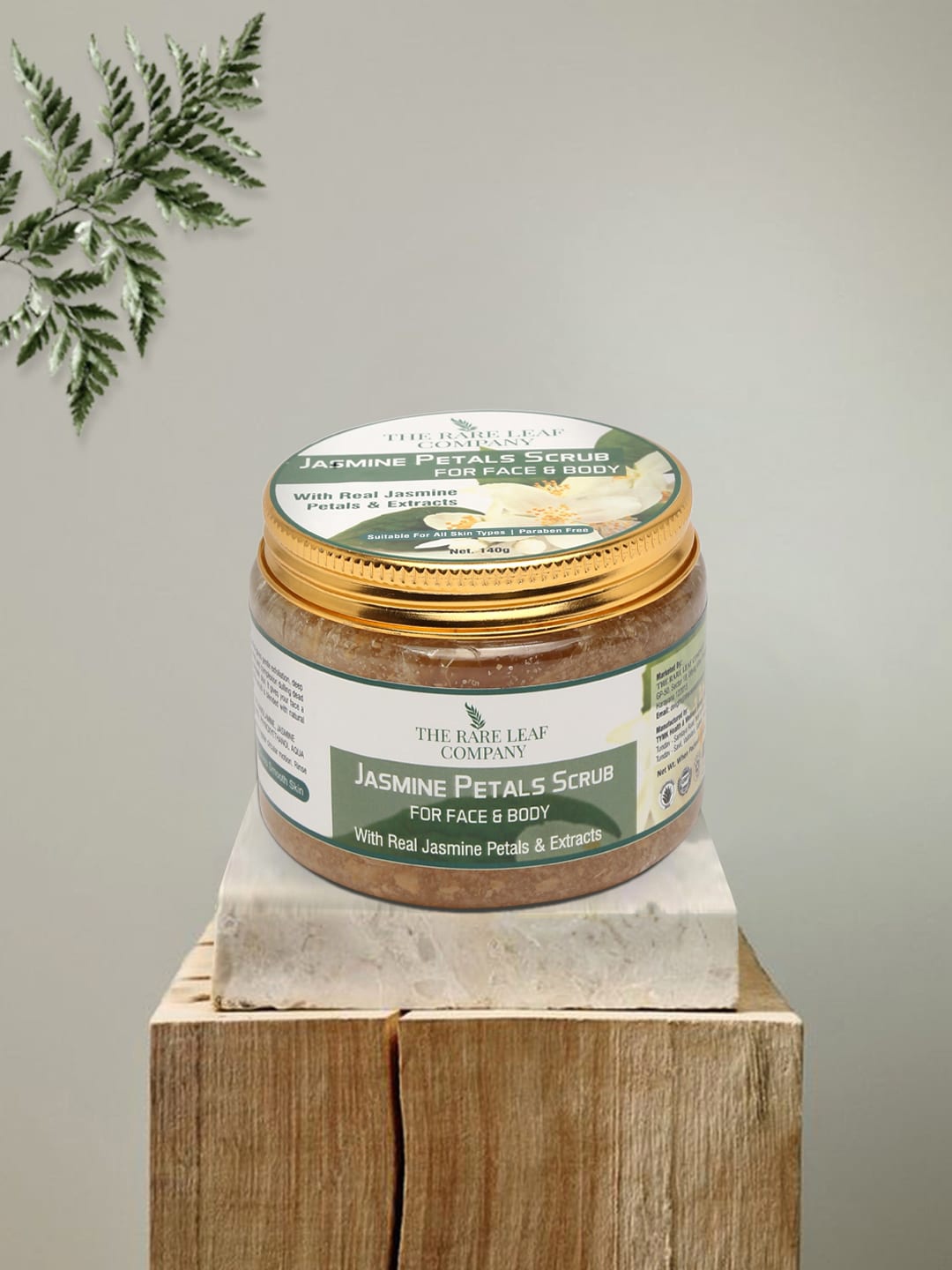 THE RARE LEAF COMPANY Jasmine Petals Face & Body Scrub with Real Jasmine Petals - 140 g, Green
THE RARE LEAF COMPANY Jasmine Petals Face & Body Scrub with Real Jasmine Petals - 140 g, Green