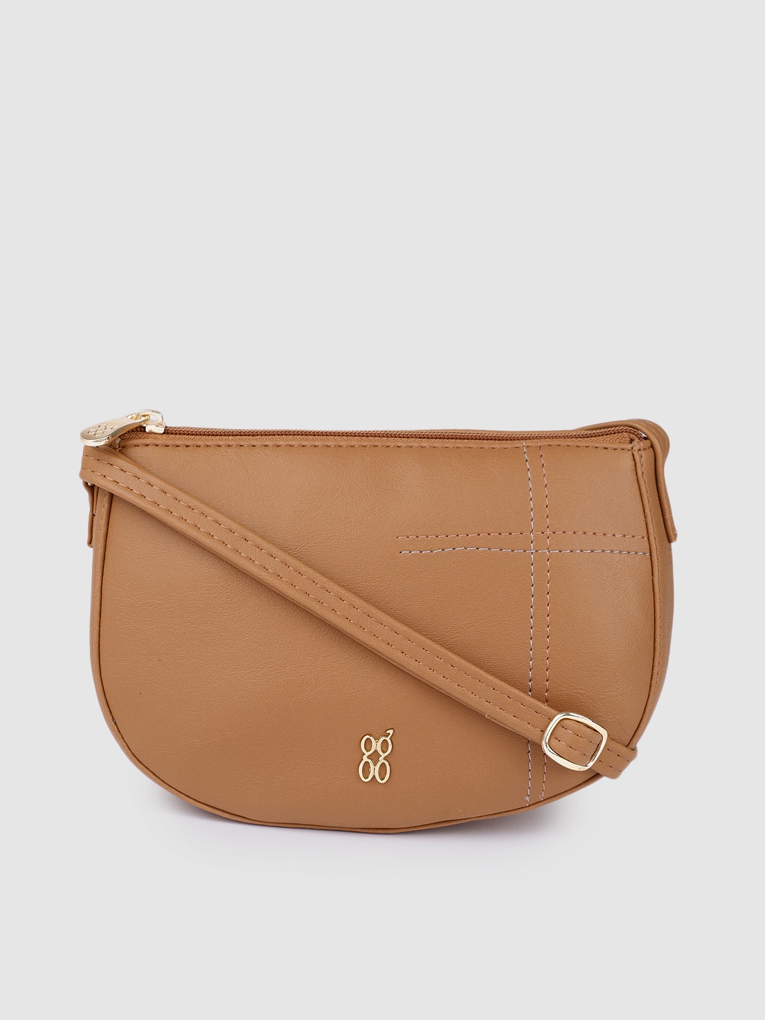 Baggit Brown Solid Sling Bag