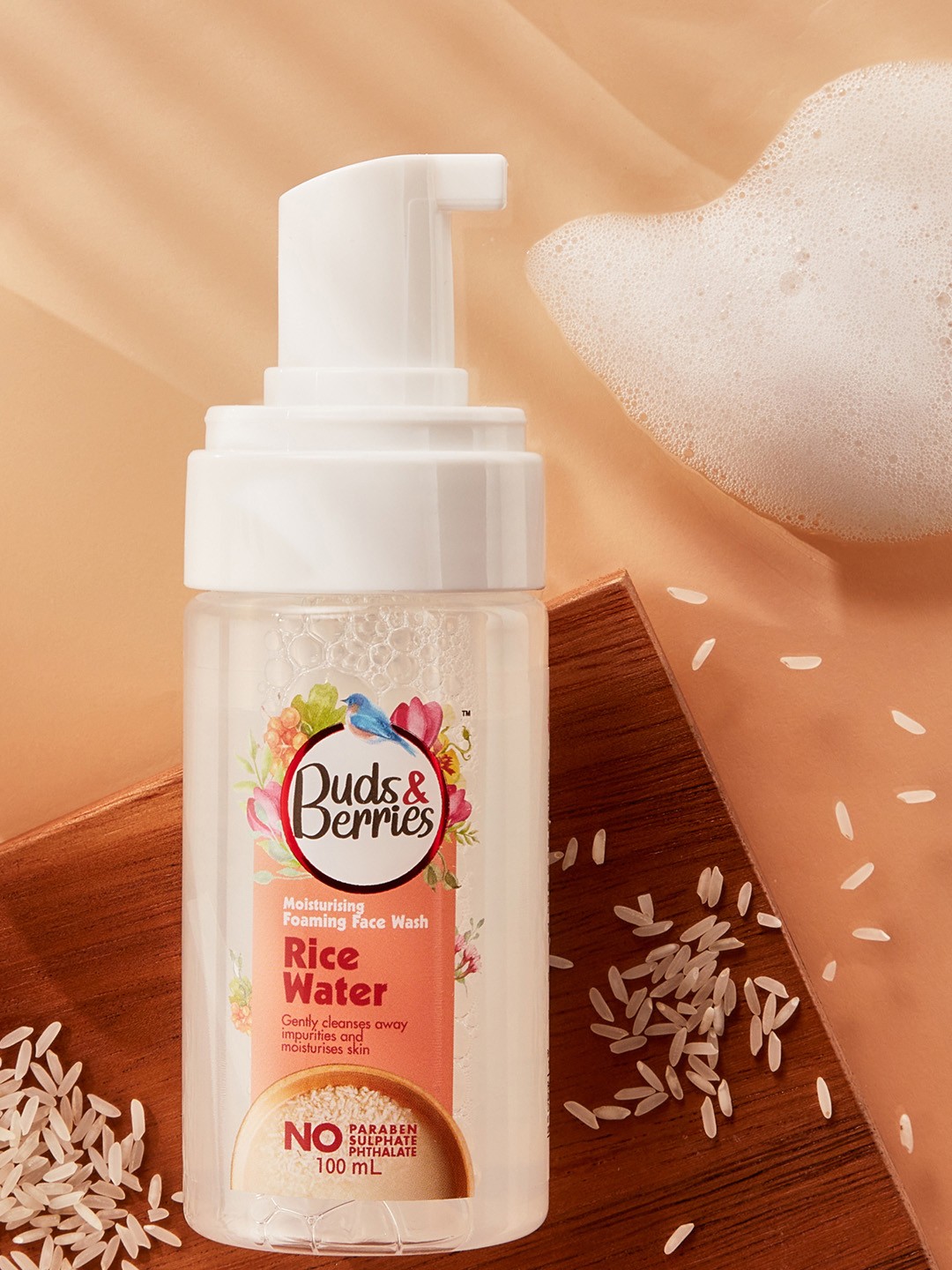 Buds & Berries Moisturising Rice Water pH Balanced Face Wash for Soft & Bright Skin-100ml, White
Buds & Berries Moisturising Rice Water pH Balanced Face Wash for Soft & Bright Skin-100ml, White