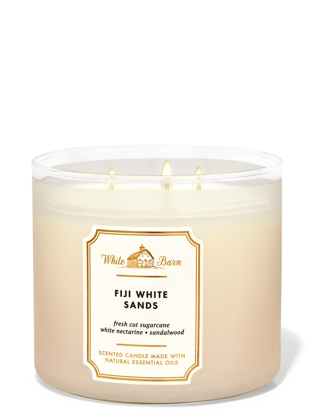 Bath & Body Works Fiji White Sands 3-Wick Candle with Natural Oils - 421 g, Off white
Bath & Body Works Fiji White Sands 3-Wick Candle with Natural Oils - 421 g, Off white