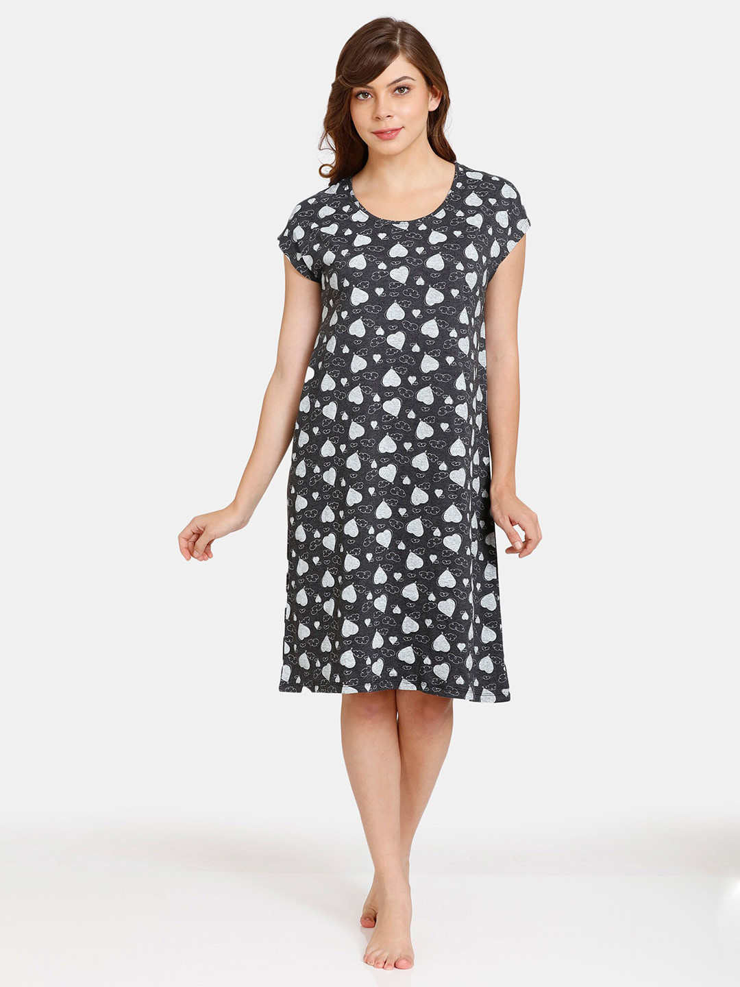 Rosaline by Zivame Black Printed Nightdress
Rosaline by Zivame Black Printed Nightdress