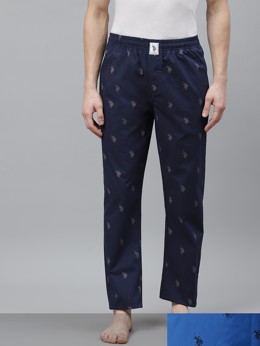 U.S. Polo Assn. Men Navy Pack Of 2 Printed Pure Cotton Lounge Pants14121640-1-9917987-1, Navy blue
U.S. Polo Assn. Men Navy Pack Of 2 Printed Pure Cotton Lounge Pants14121640-1-9917987-1, Navy blue