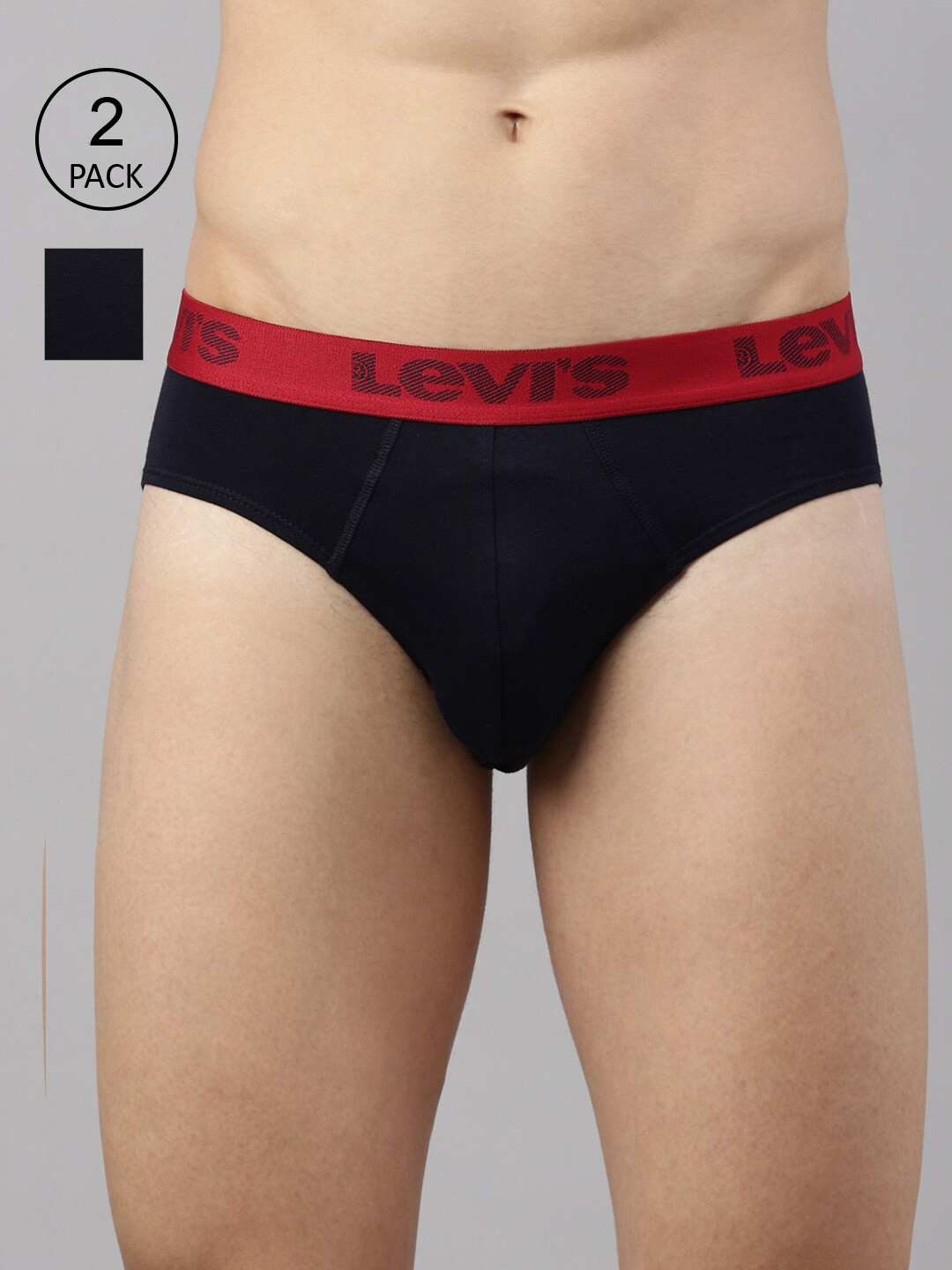 Levis Men Pack Of 2 Smartskin Technology Active Briefs with Tag Free Comfort-066, Navy blue
Levis Men Pack Of 2 Smartskin Technology Active Briefs with Tag Free Comfort-066, Navy blue