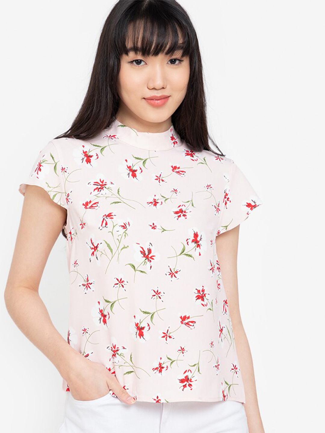 ZALORA BASICS Pink Floral Print Top
ZALORA BASICS Pink Floral Print Top
