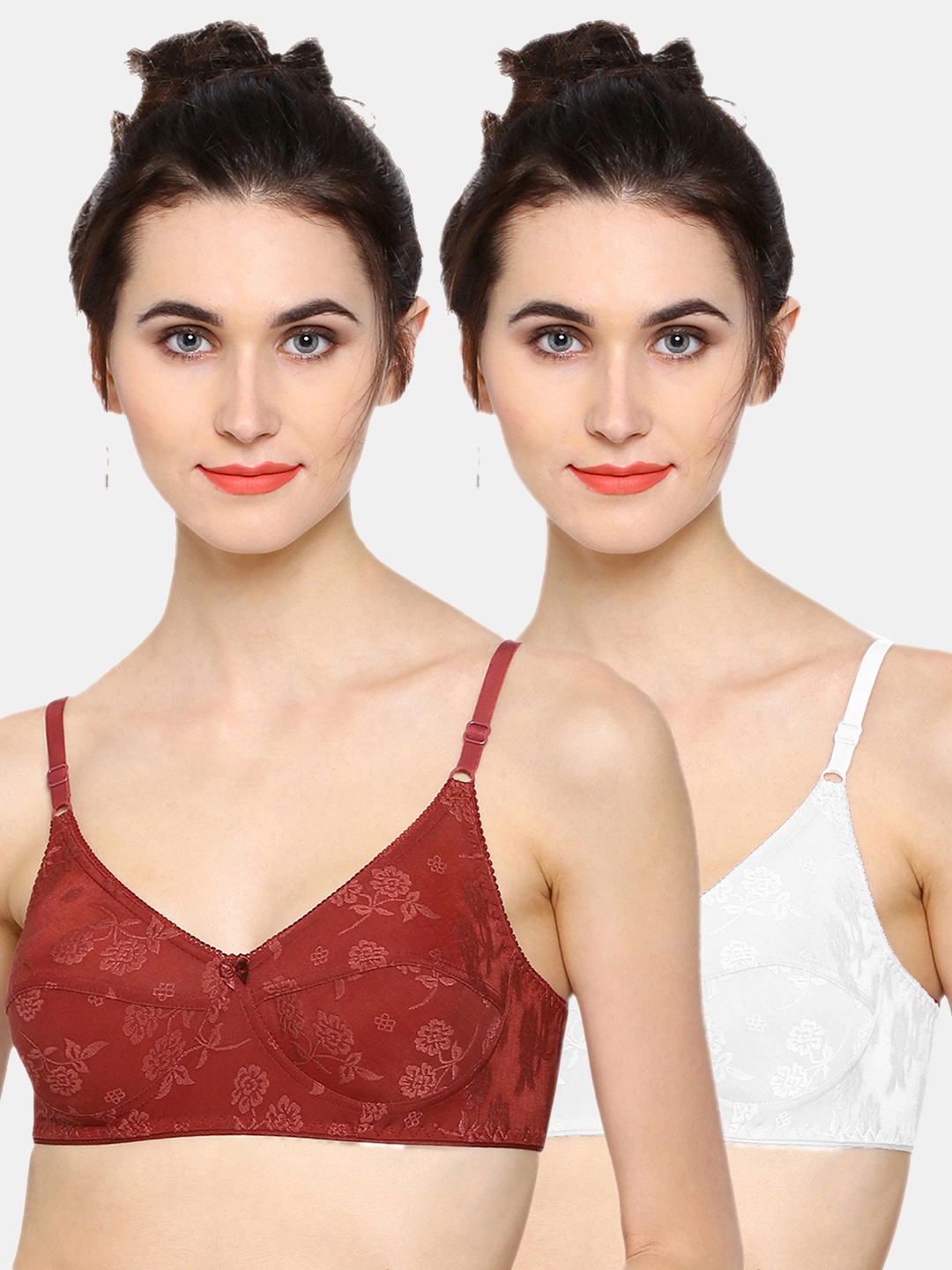 Sonari Coffee Brown & White Floral Non-Padded Non-Wired Minimizer Bra Pack Of 2 penelopcoffeewhite30B
Sonari Coffee Brown & White Floral Non-Padded Non-Wired Minimizer Bra Pack Of 2 penelopcoffeewhite30B