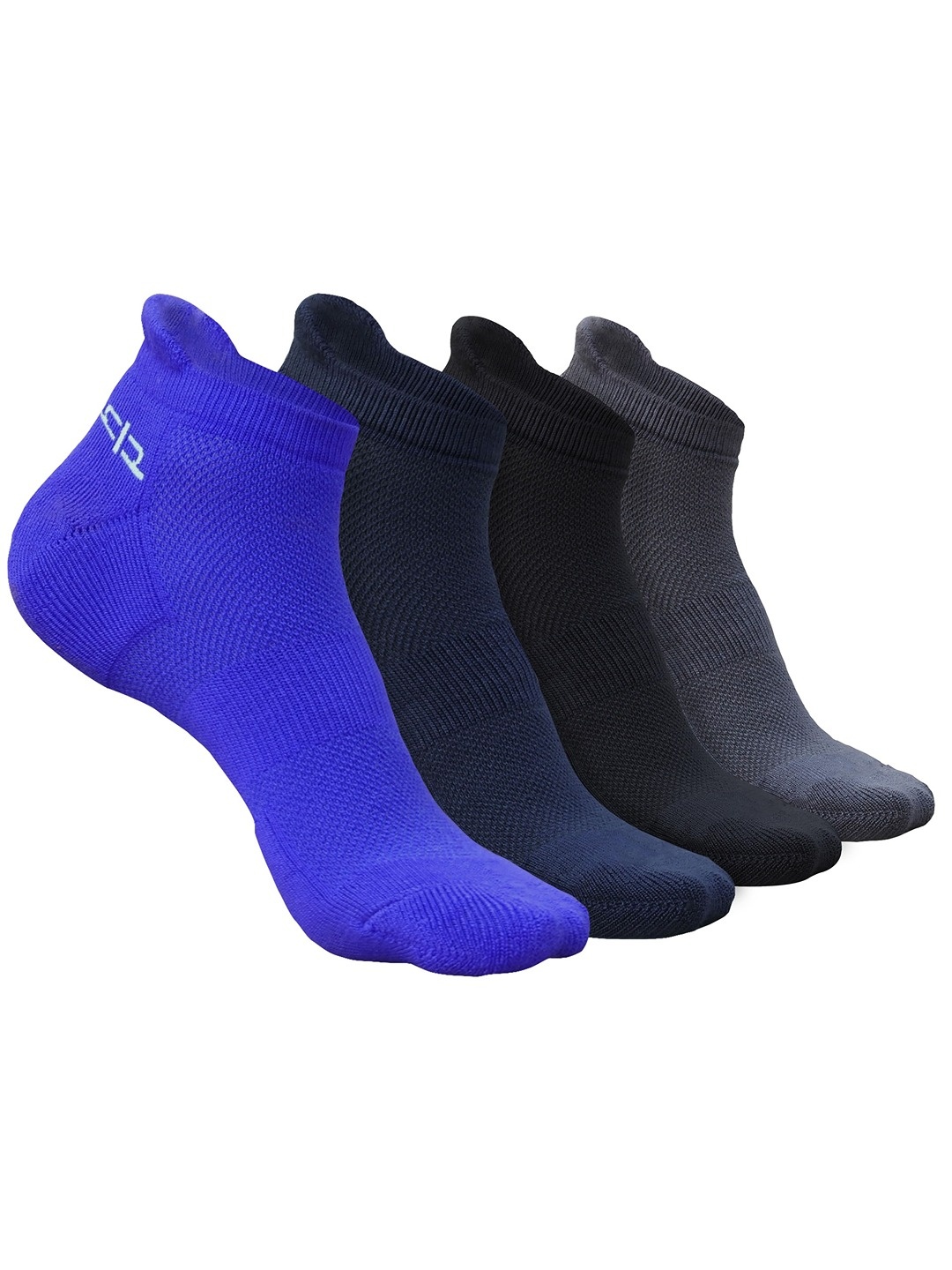 Heelium Men Pack of 4 Bamboo Super Soft & Odour-Free Breathable Ankle-Length Socks, Blue
Heelium Men Pack of 4 Bamboo Super Soft & Odour-Free Breathable Ankle-Length Socks, Blue