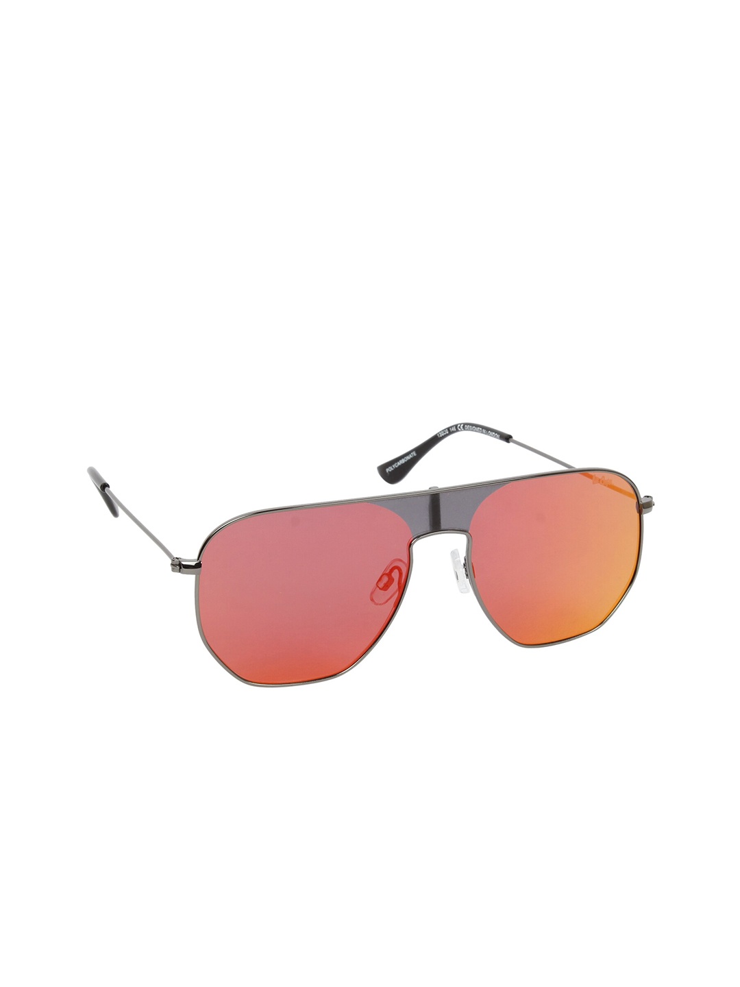 Lee Cooper Men Red Lens & Gunmetal-Toned Oversized Sunglasses with UV Protected Lens
Lee Cooper Men Red Lens & Gunmetal-Toned Oversized Sunglasses with UV Protected Lens