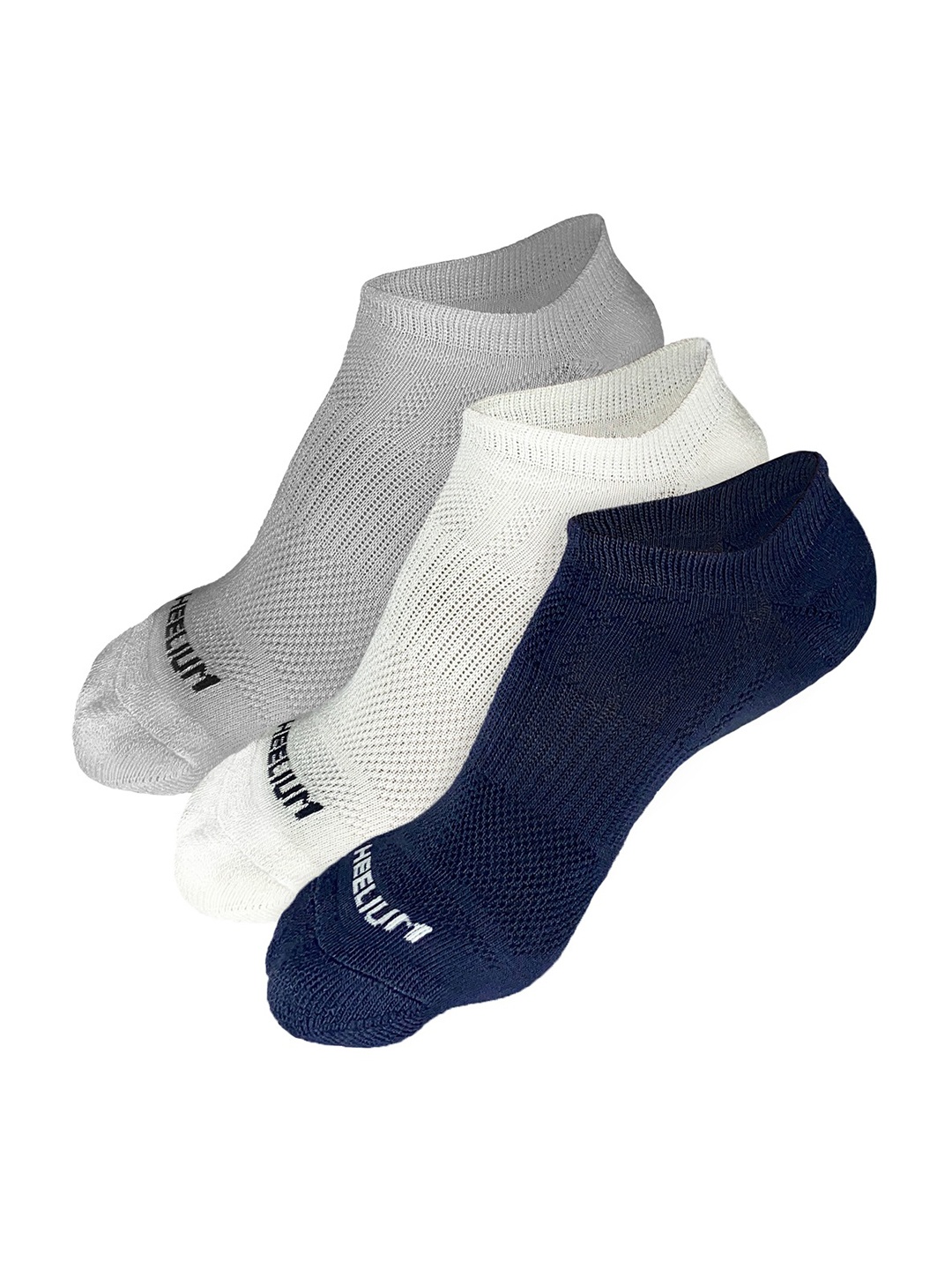 Heelium Men Pack of 3 Odour-Free Breathable Anti-Bacterial Bamboo Ankle Length Socks, Grey melange
Heelium Men Pack of 3 Odour-Free Breathable Anti-Bacterial Bamboo Ankle Length Socks, Grey melange