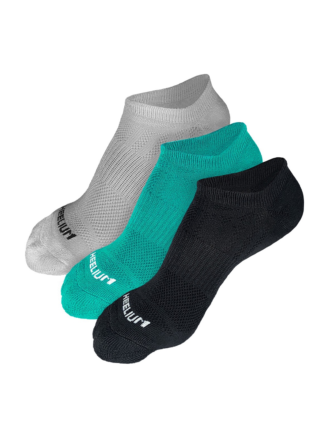 Heelium Men Pack of 3 Odour-Free Breathable Anti-Bacterial Bamboo Ankle Length Socks, Grey melange
Heelium Men Pack of 3 Odour-Free Breathable Anti-Bacterial Bamboo Ankle Length Socks, Grey melange