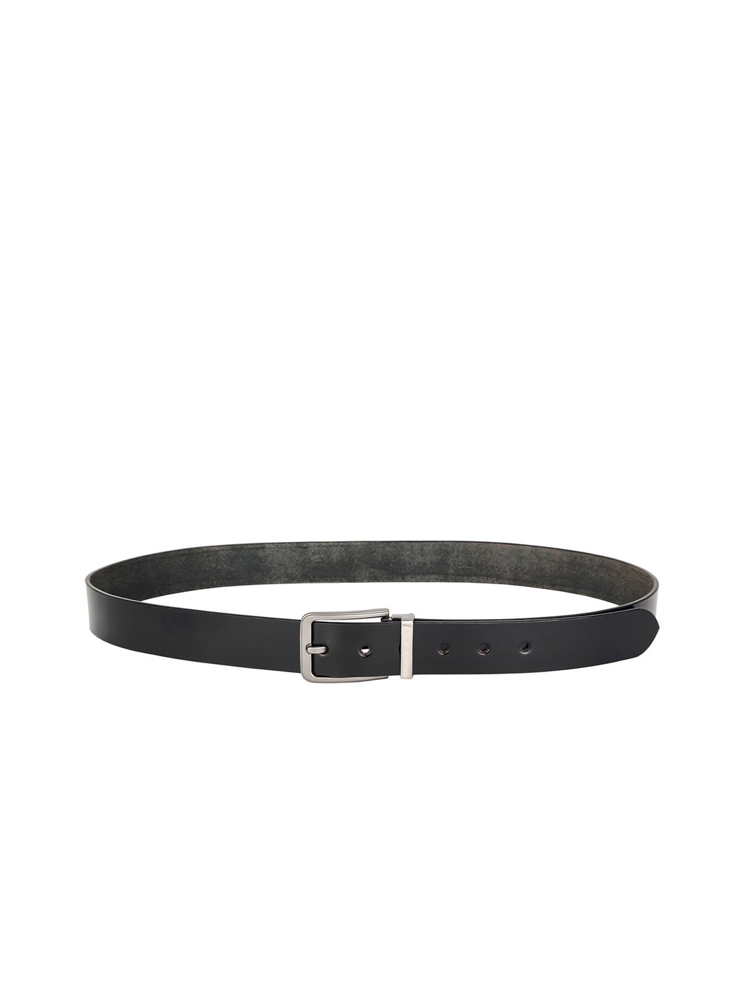 AVOLT Men Black Leather Formal Belt
