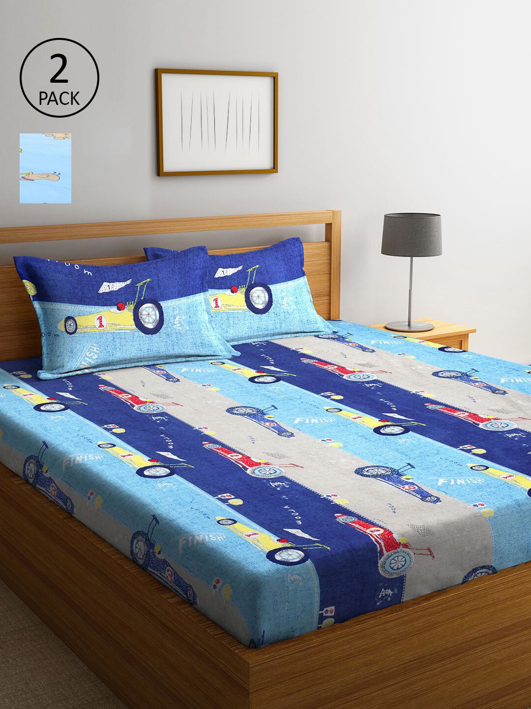 KLOTTHE Blue & Pink Cartoon Characters 210 TC Set Of 2 King Bedsheet with 4 Pillow Covers
KLOTTHE Blue & Pink Cartoon Characters 210 TC Set Of 2 King Bedsheet with 4 Pillow Covers
