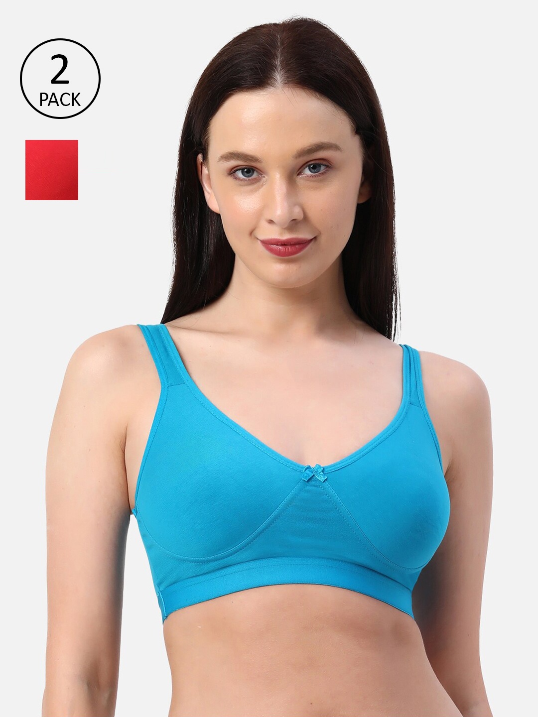 Planetinner Pack of 2 Non Wired Non Padded Full Coverage High Impact Workout Bra SB15-C2, Blue
Planetinner Pack of 2 Non Wired Non Padded Full Coverage High Impact Workout Bra SB15-C2, Blue