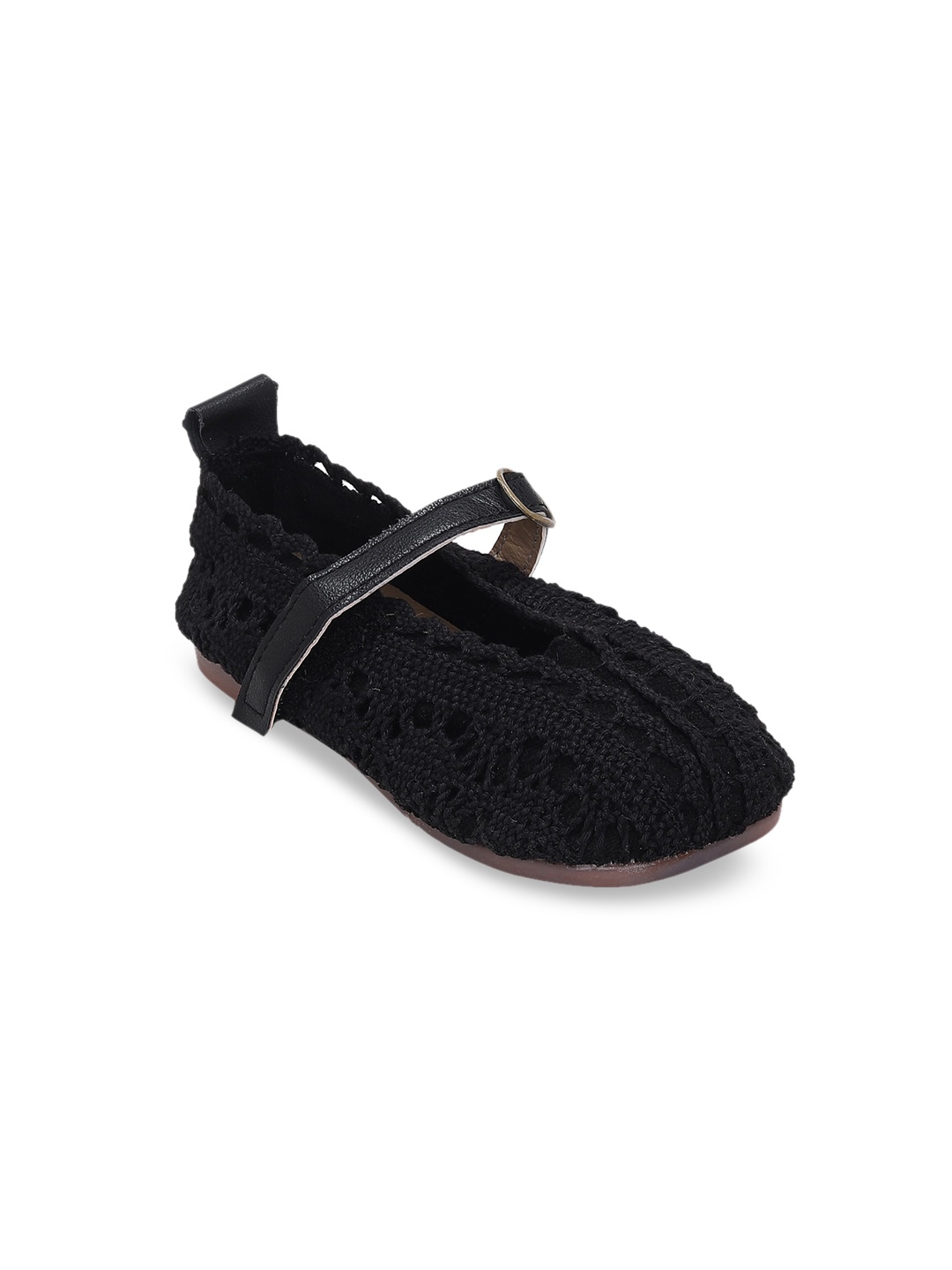 Hopscotch Girls Black Flats