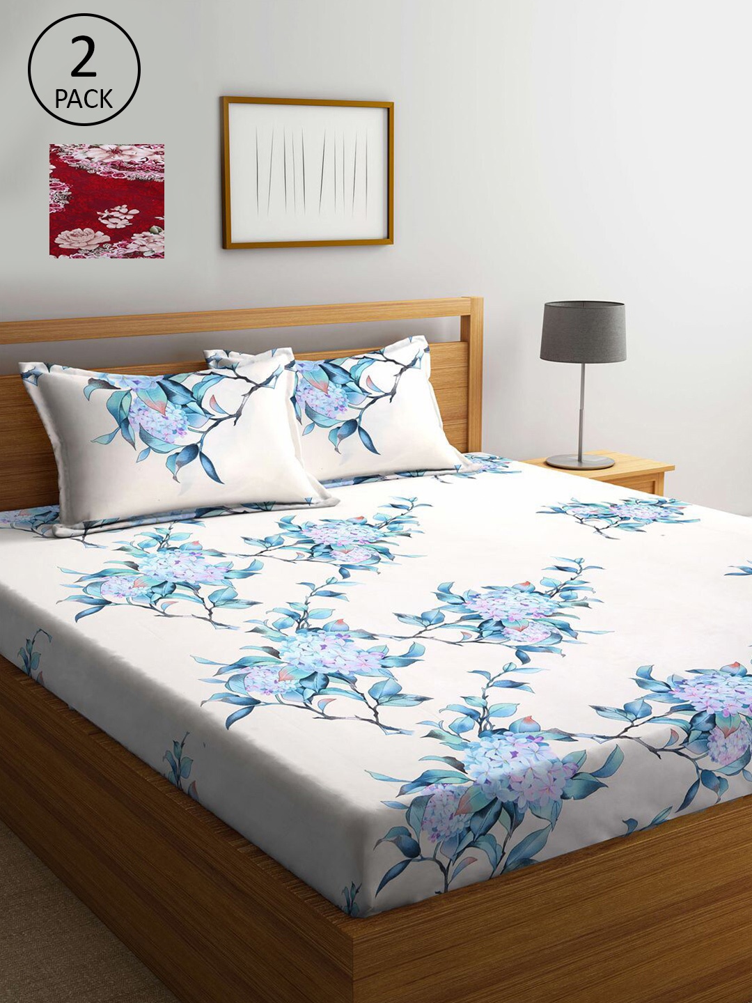 KLOTTHE Multi Coloured 210 TC Printed Set of 2 King Cotton Bedsheet with 4 Pillow Covers
KLOTTHE Multi Coloured 210 TC Printed Set of 2 King Cotton Bedsheet with 4 Pillow Covers