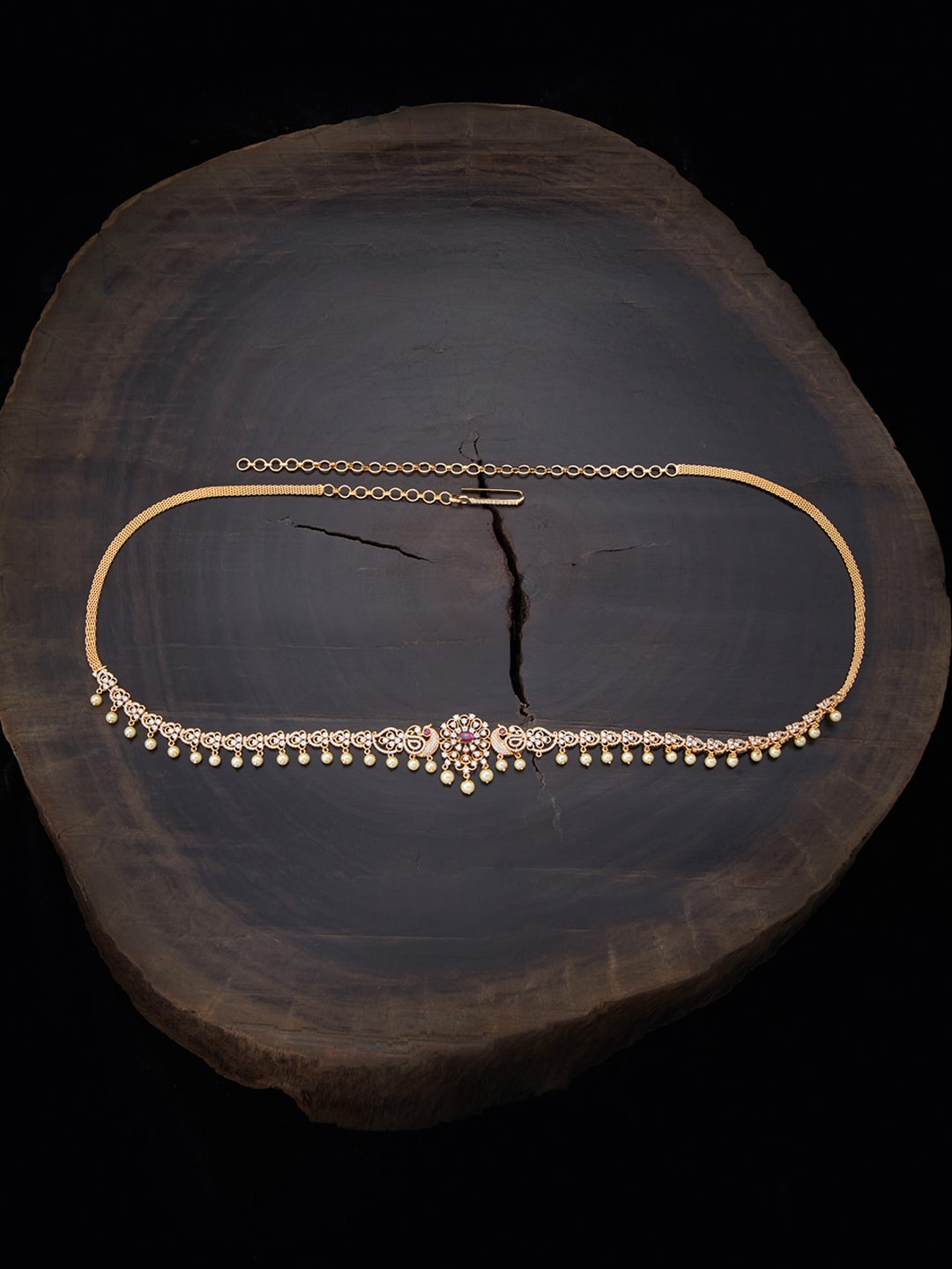 Kushal's Fashion Jewellery Gold-Plated Pink & White Cubic Zirconia Studded Kamarband
Kushal's Fashion Jewellery Gold-Plated Pink & White Cubic Zirconia Studded Kamarband