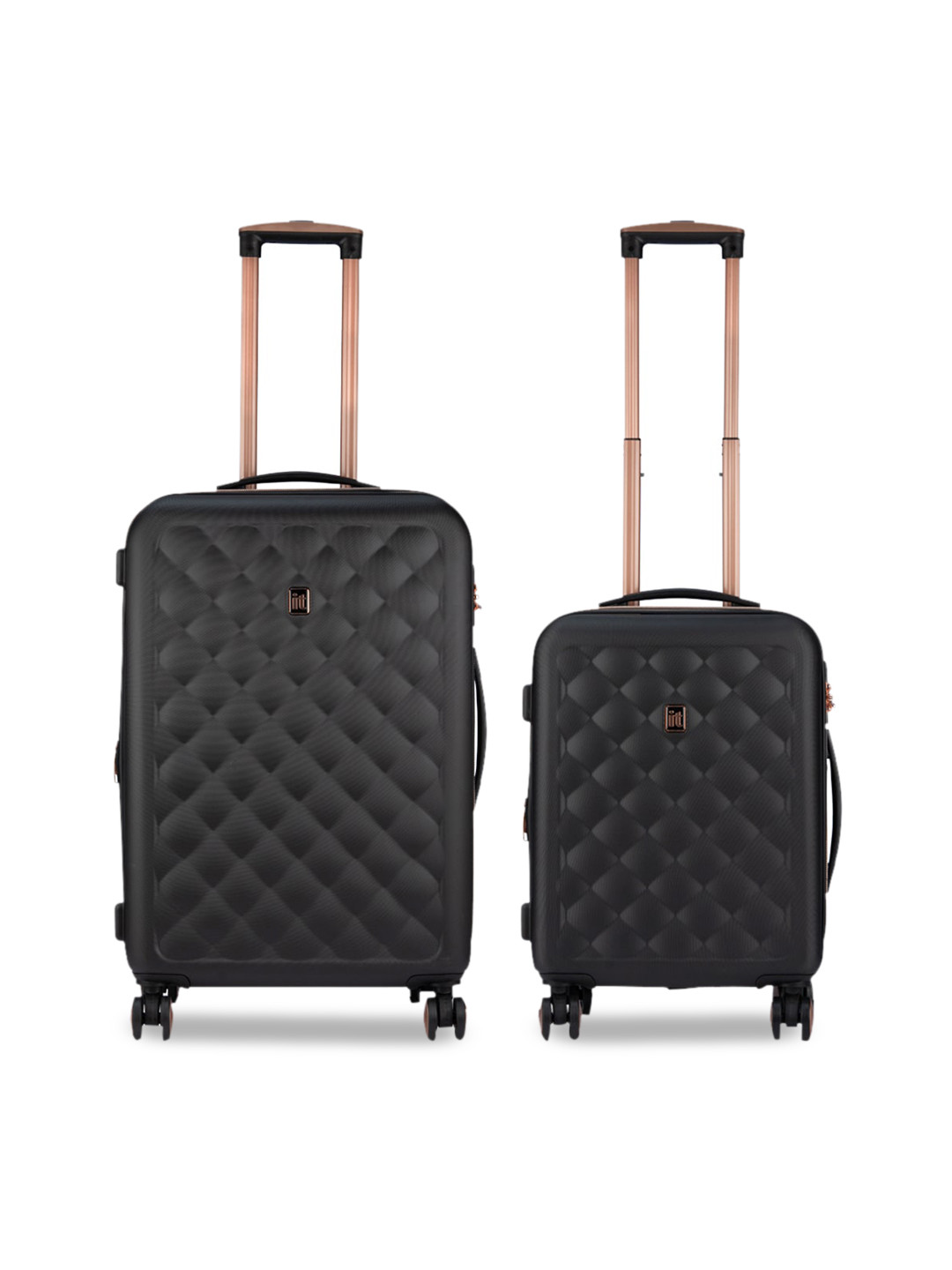 IT luggage Set Of 2 Black Textured Trolley Suitcase
IT luggage Set Of 2 Black Textured Trolley Suitcase
