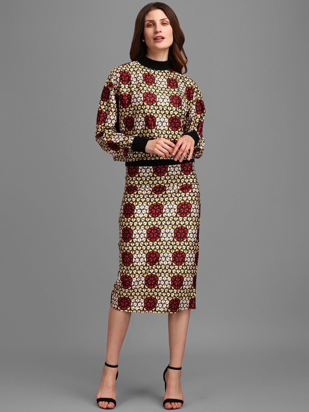 PURVAJA Women Maroon Co-ords