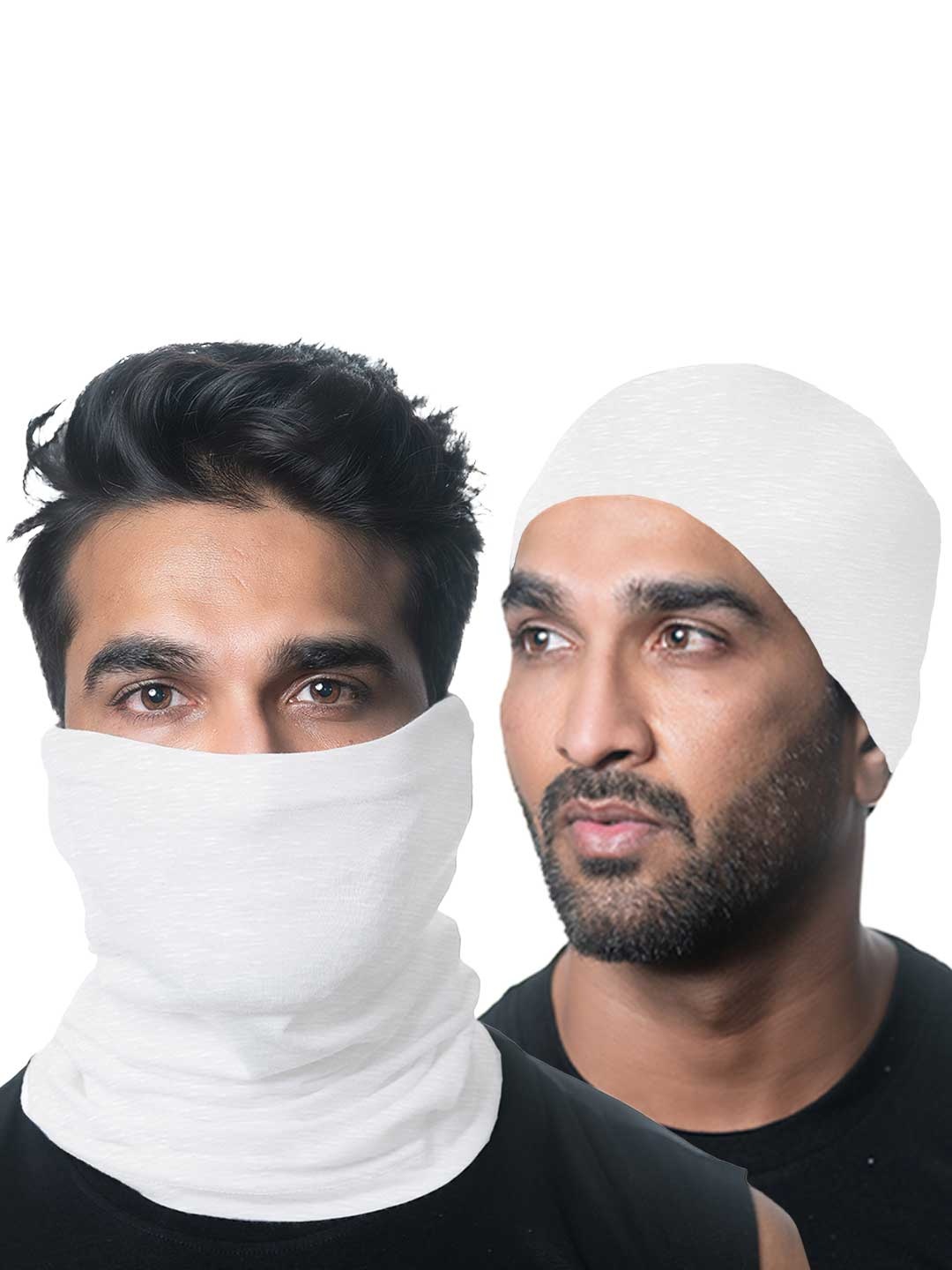 Heelium Unisex Pack of 2 Bamboo Soft Odour-free & Breathable Multipurpose Bandana, White
Heelium Unisex Pack of 2 Bamboo Soft Odour-free & Breathable Multipurpose Bandana, White