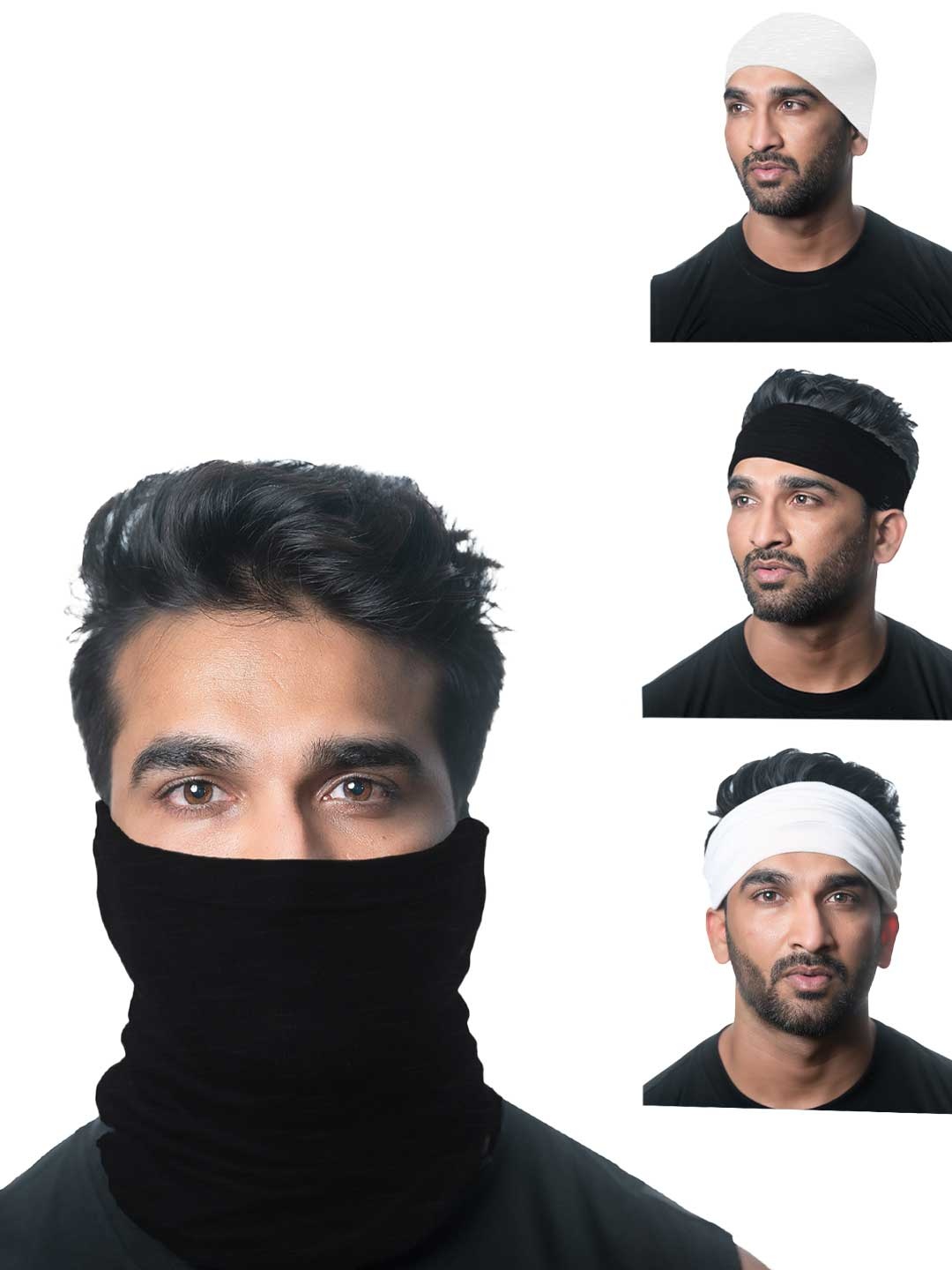 Heelium Unisex Pack of 4 Bamboo Soft Odour-free & Breathable Multipurpose Bandana, White
Heelium Unisex Pack of 4 Bamboo Soft Odour-free & Breathable Multipurpose Bandana, White