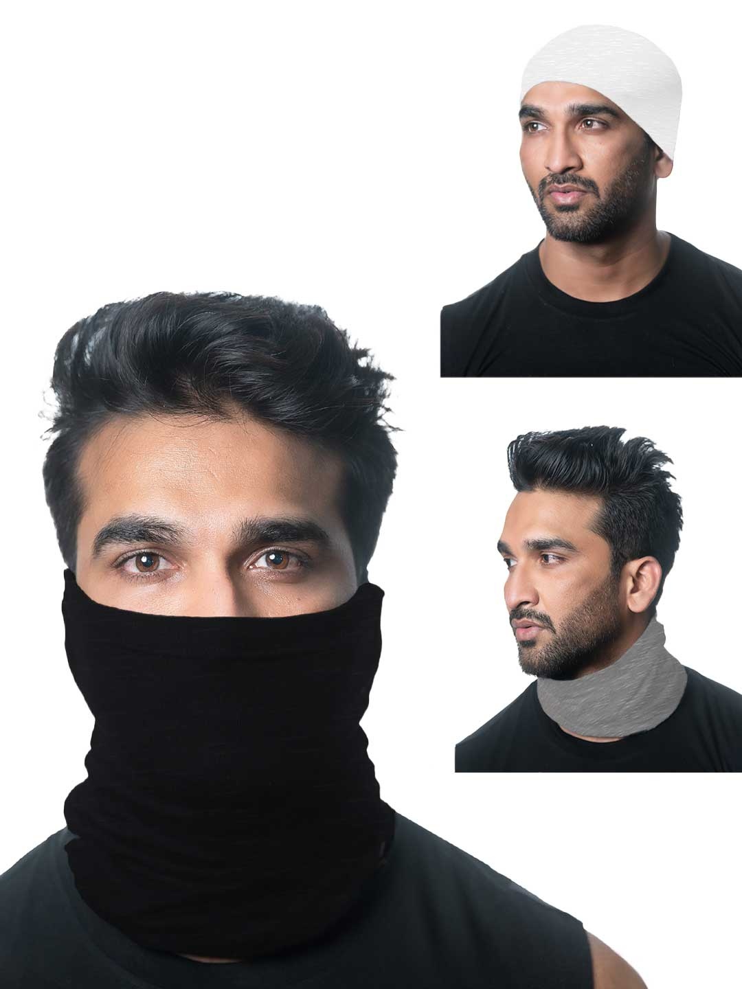 Heelium Unisex Pack of 3 Bamboo Soft Odour-free & Breathable Multipurpose Bandana, White
Heelium Unisex Pack of 3 Bamboo Soft Odour-free & Breathable Multipurpose Bandana, White