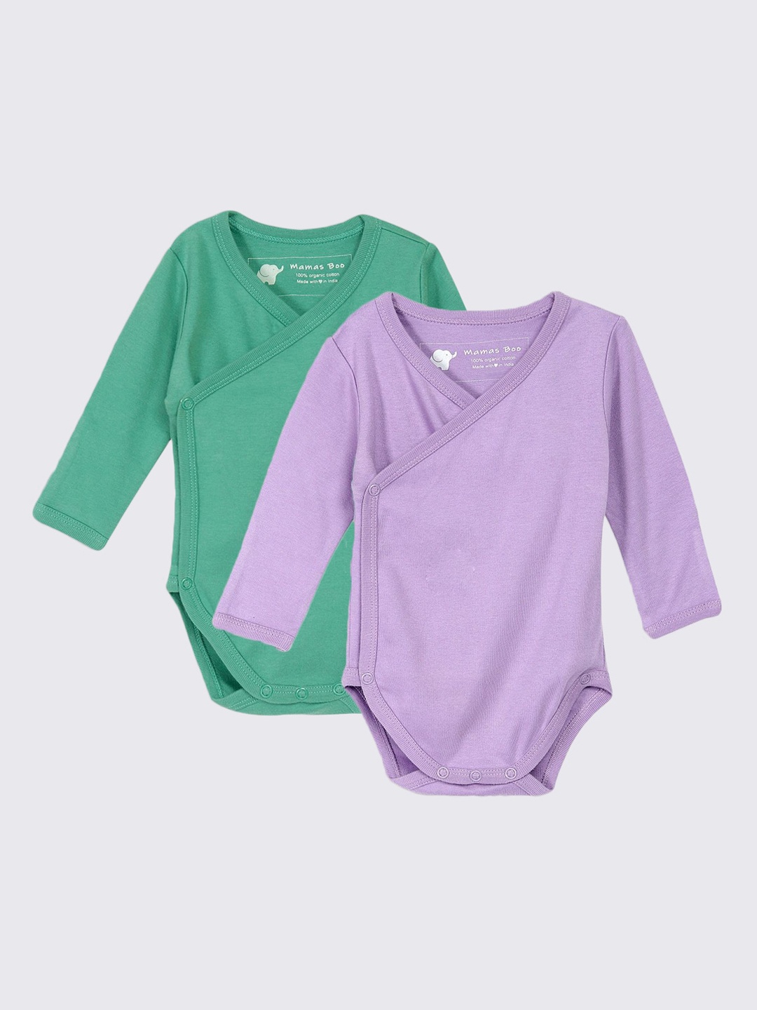 Mamas Boo Infants Kids Pack of 2 Green & Purple Solid Pure Cotton Sustainable Bodysuit
Mamas Boo Infants Kids Pack of 2 Green & Purple Solid Pure Cotton Sustainable Bodysuit