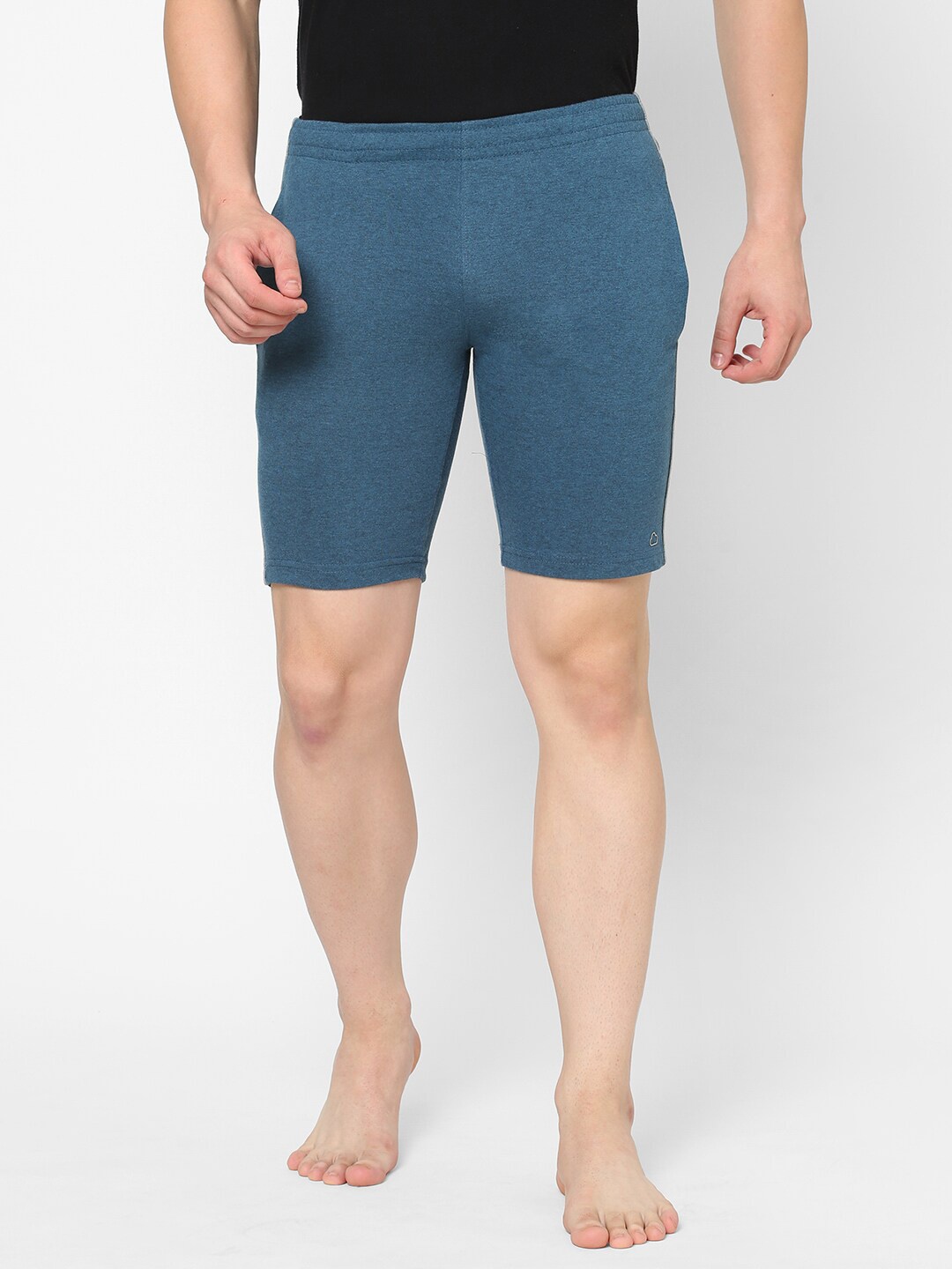 Sweet Dreams Men Blue Solid Lounge Shorts