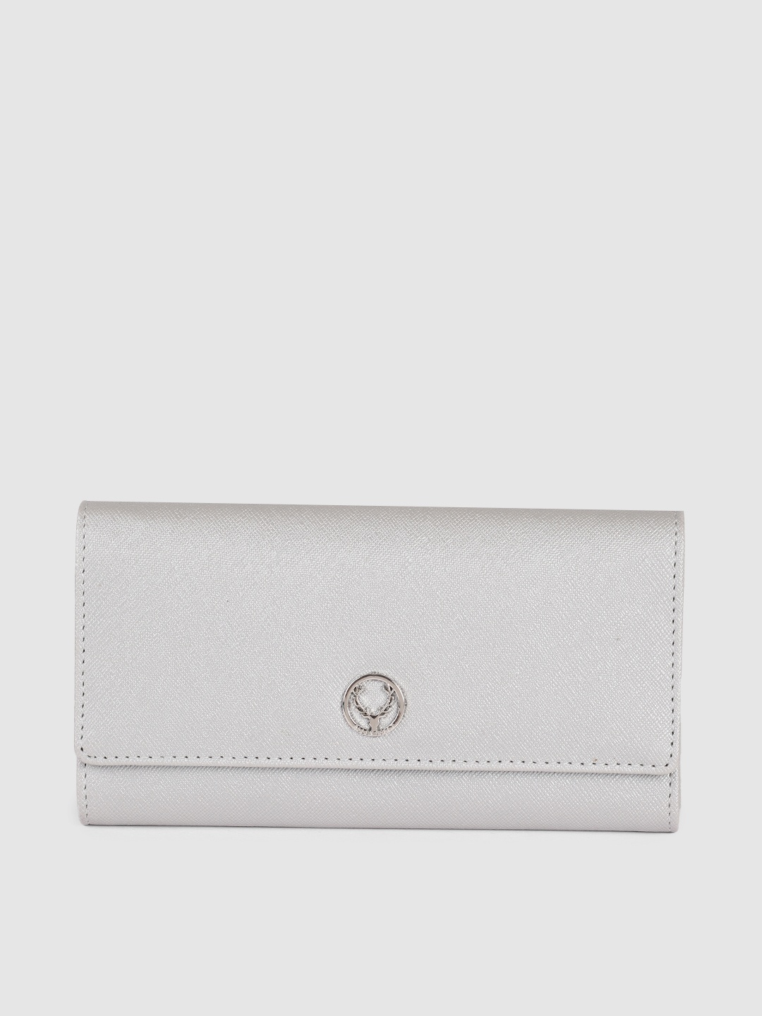 Allen Solly Women Silver-Toned Two Fold Wallet