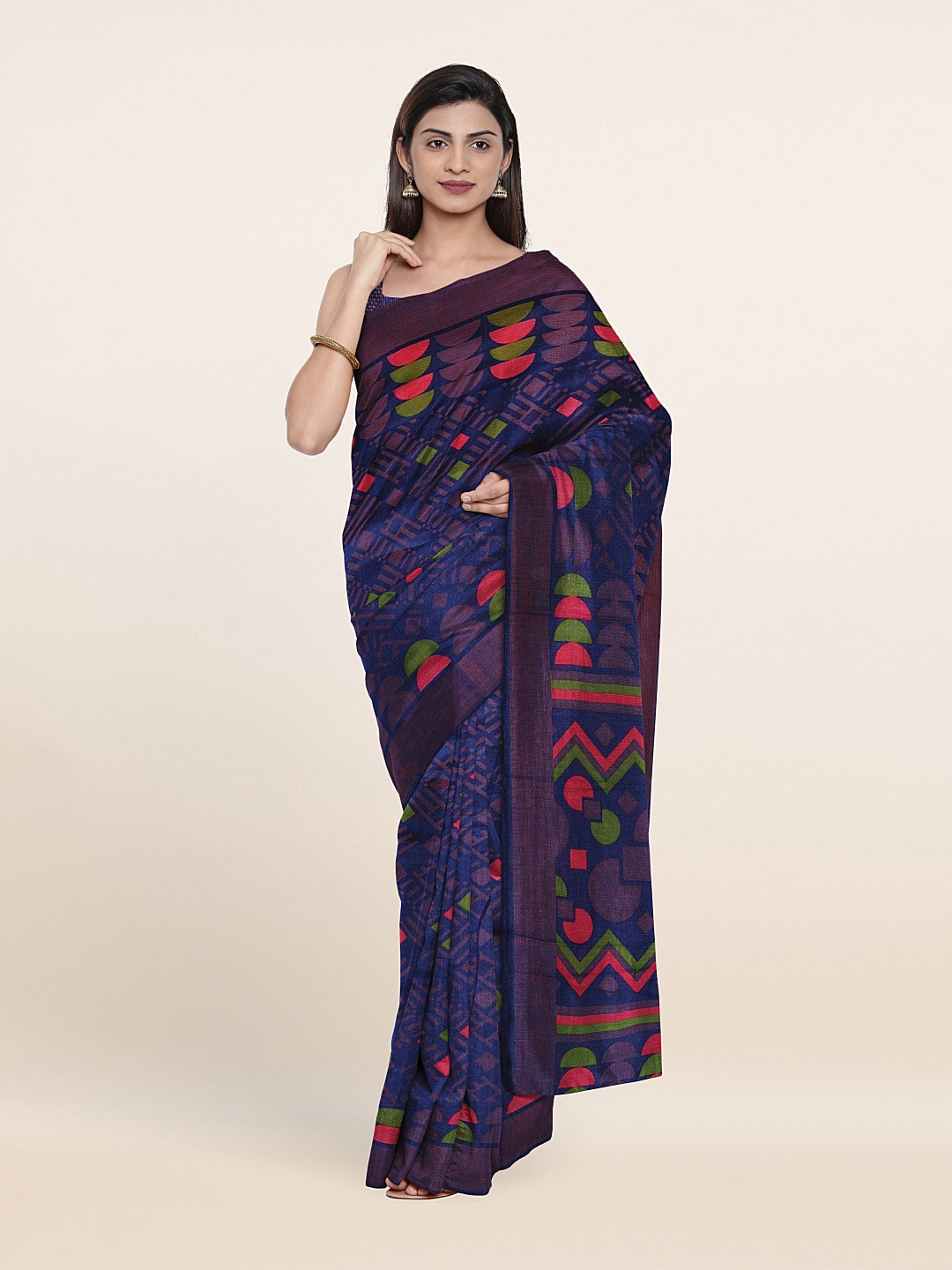 Pothys Blue & Pink Printed Saree
Pothys Blue & Pink Printed Saree