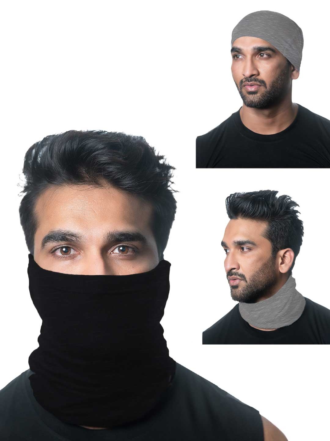 Heelium Unisex Pack of 3 Bamboo Soft Odour-free & Breathable Multipurpose Bandana, Grey
Heelium Unisex Pack of 3 Bamboo Soft Odour-free & Breathable Multipurpose Bandana, Grey
